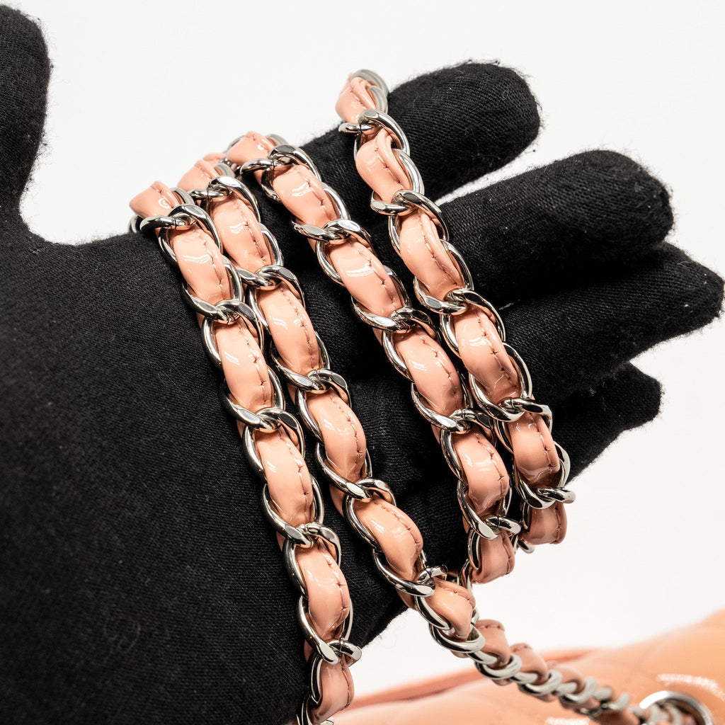 Chanel Mini Rectangular Flap Bag Patent Pink