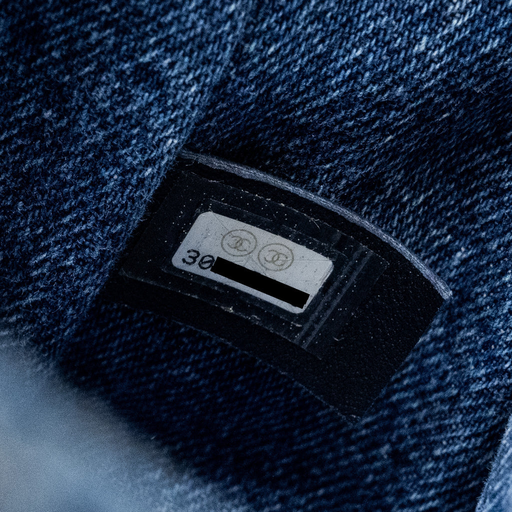 Chanel Mini Square flap bag denim blue