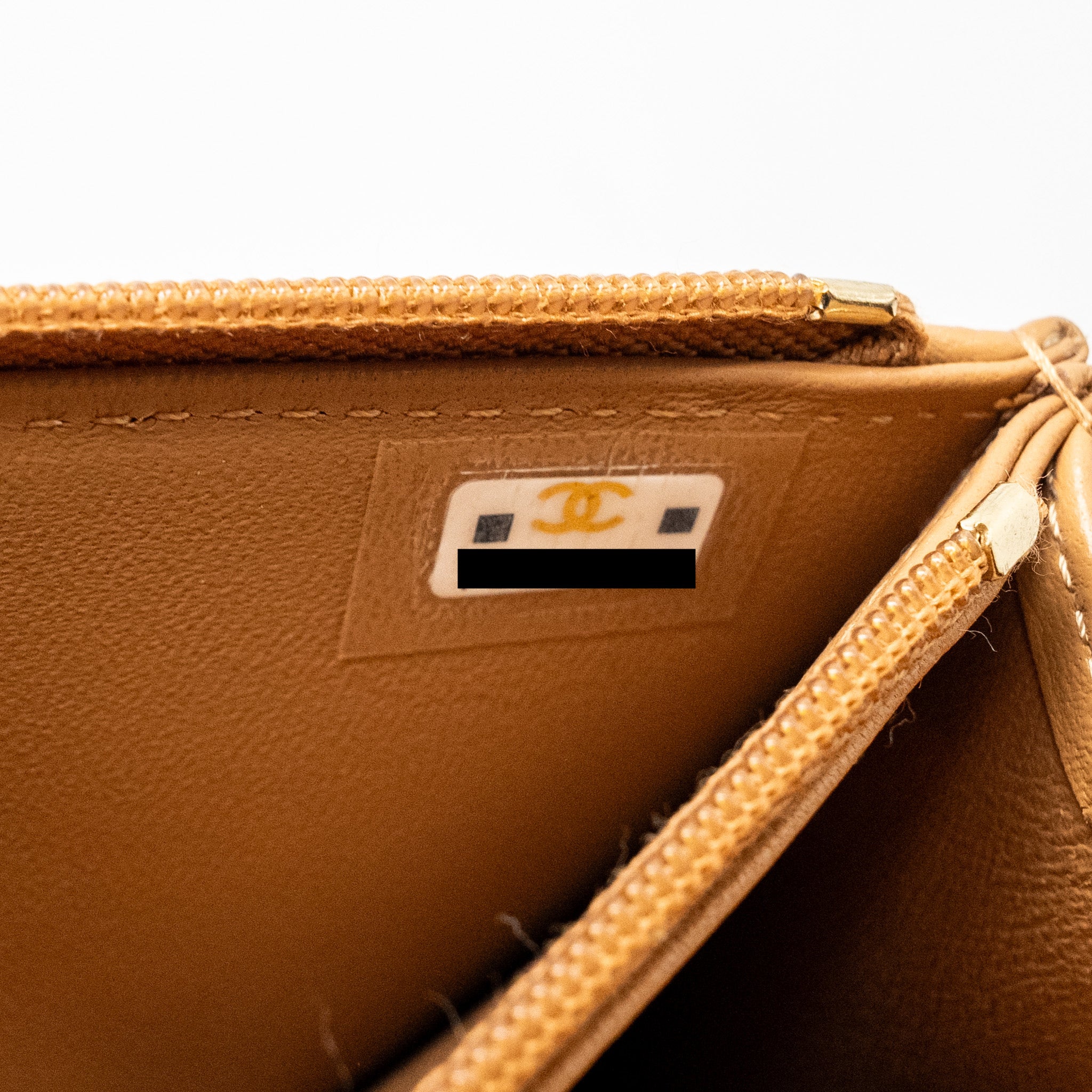 Chanel Top Handle Mini Flap Bag Lambskin Caramel L (Microchip)