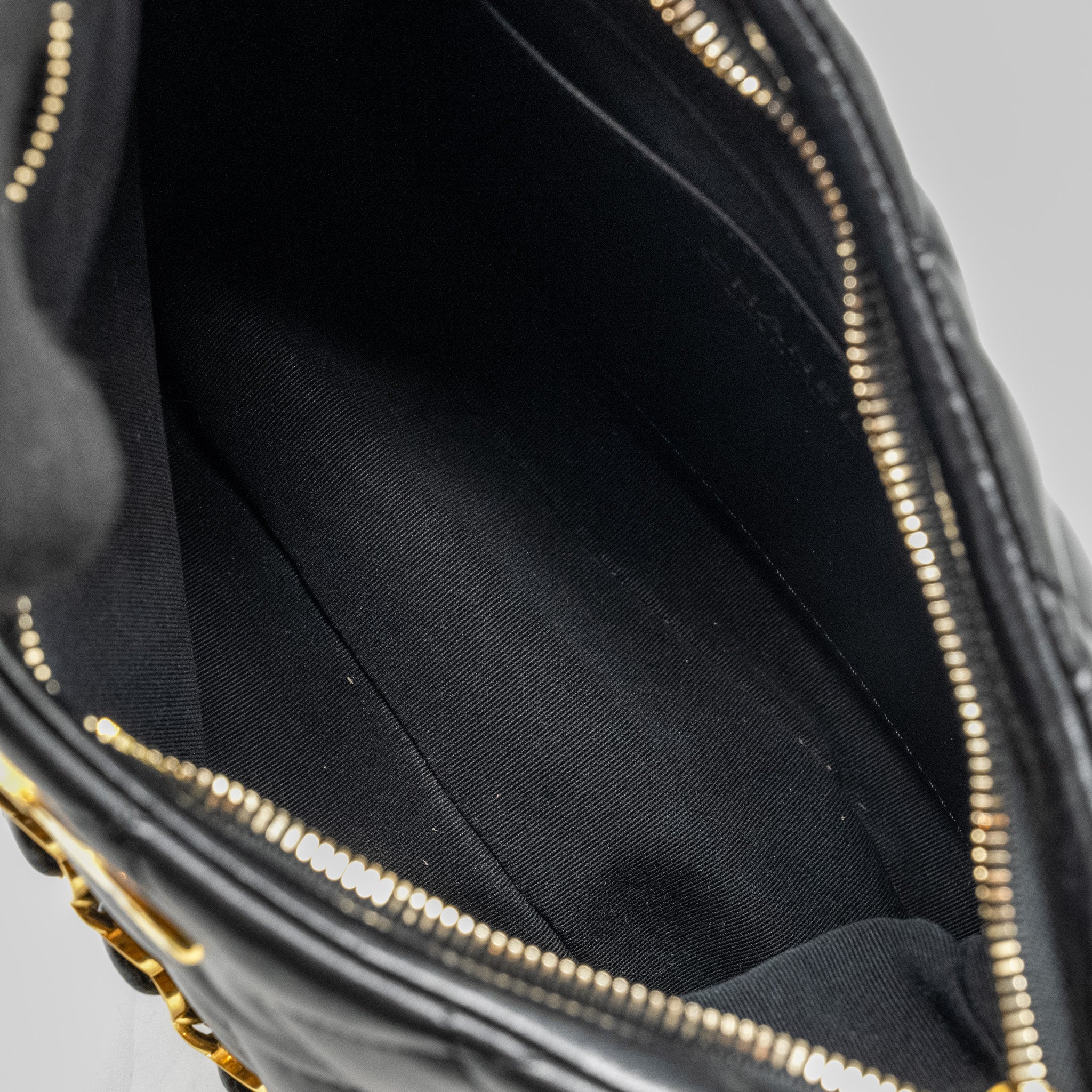 Chanel 22K Hobo Shoulder Bag Lambskin Black  (Microchip)