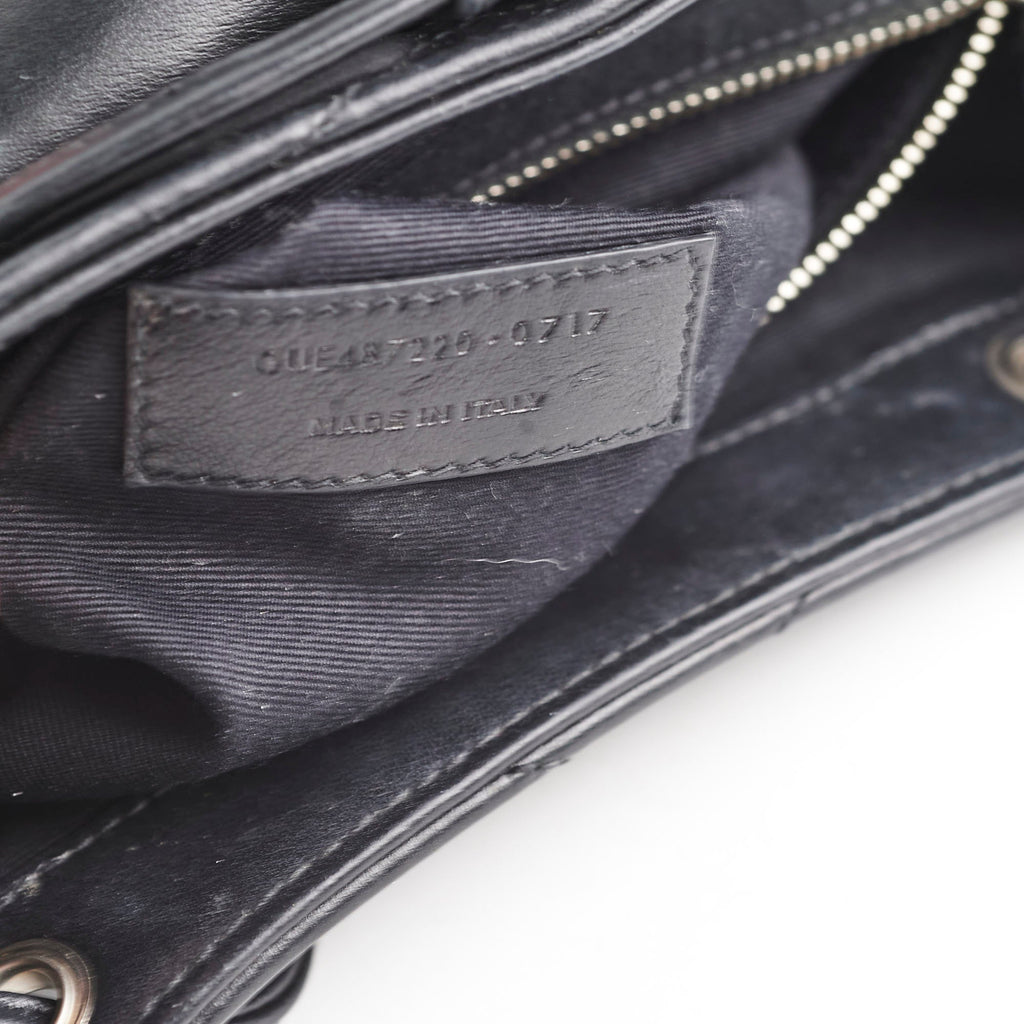 Saint Laurent Lou Small Black Backpack