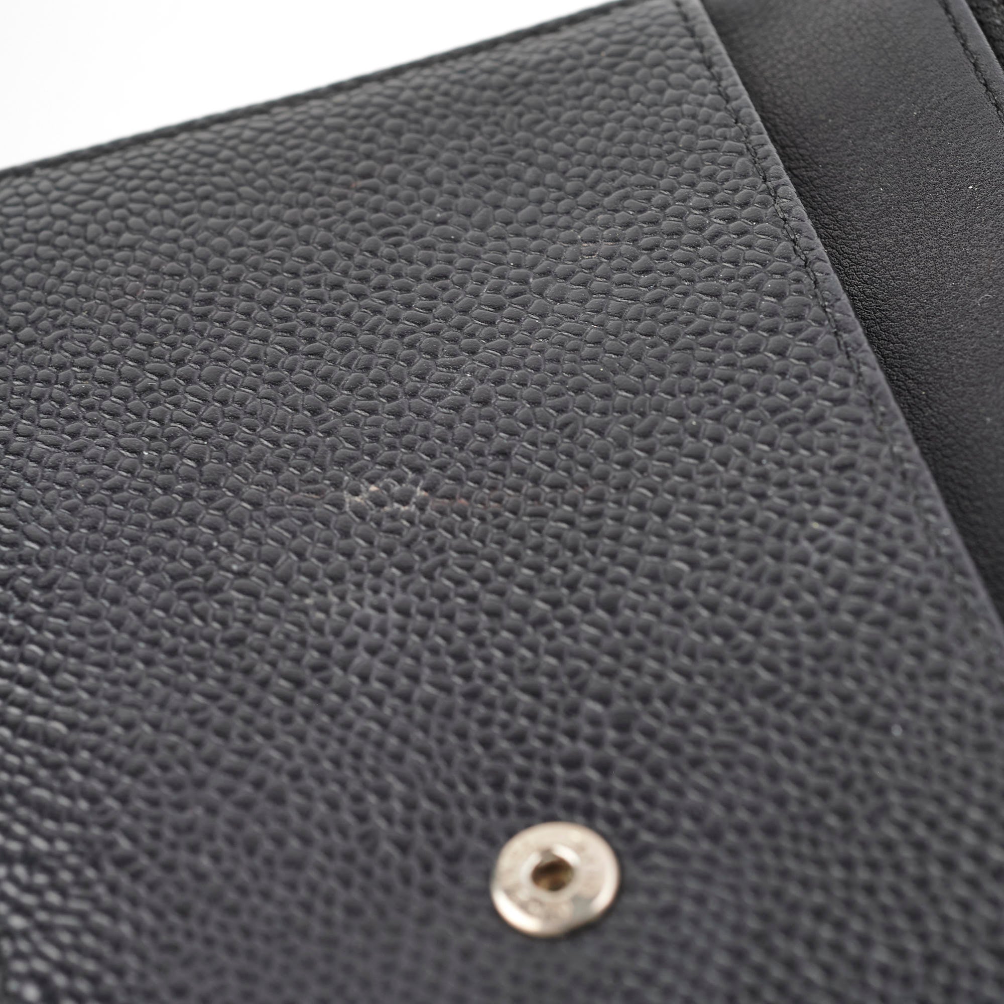 Chanel Caviar Black Wallet On Chain WOC