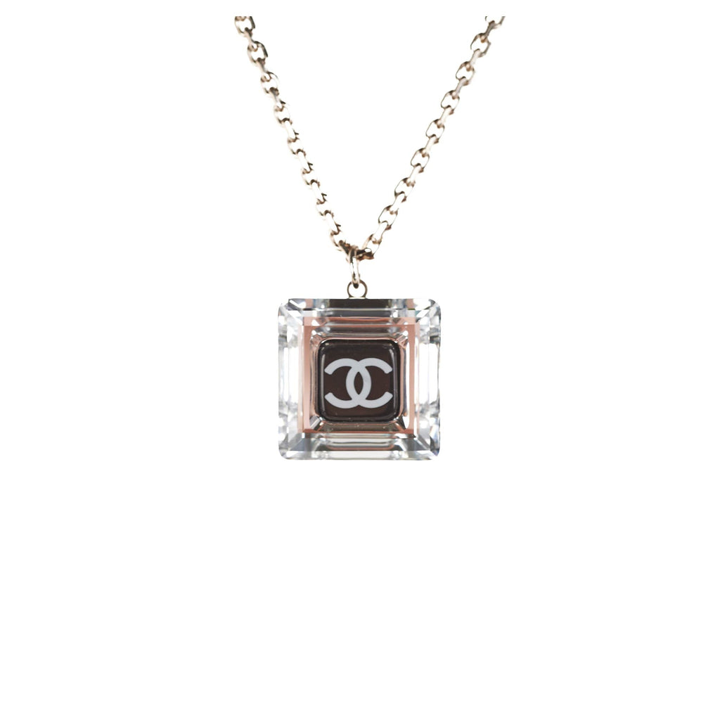 Chanel Logo Square Necklace Costume Jewellery