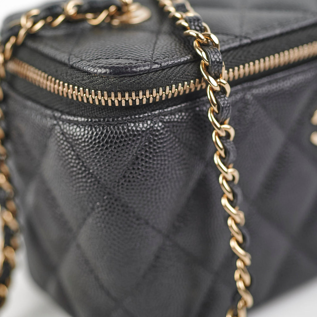 Chanel Vanity Caviar Black - New Version 23C