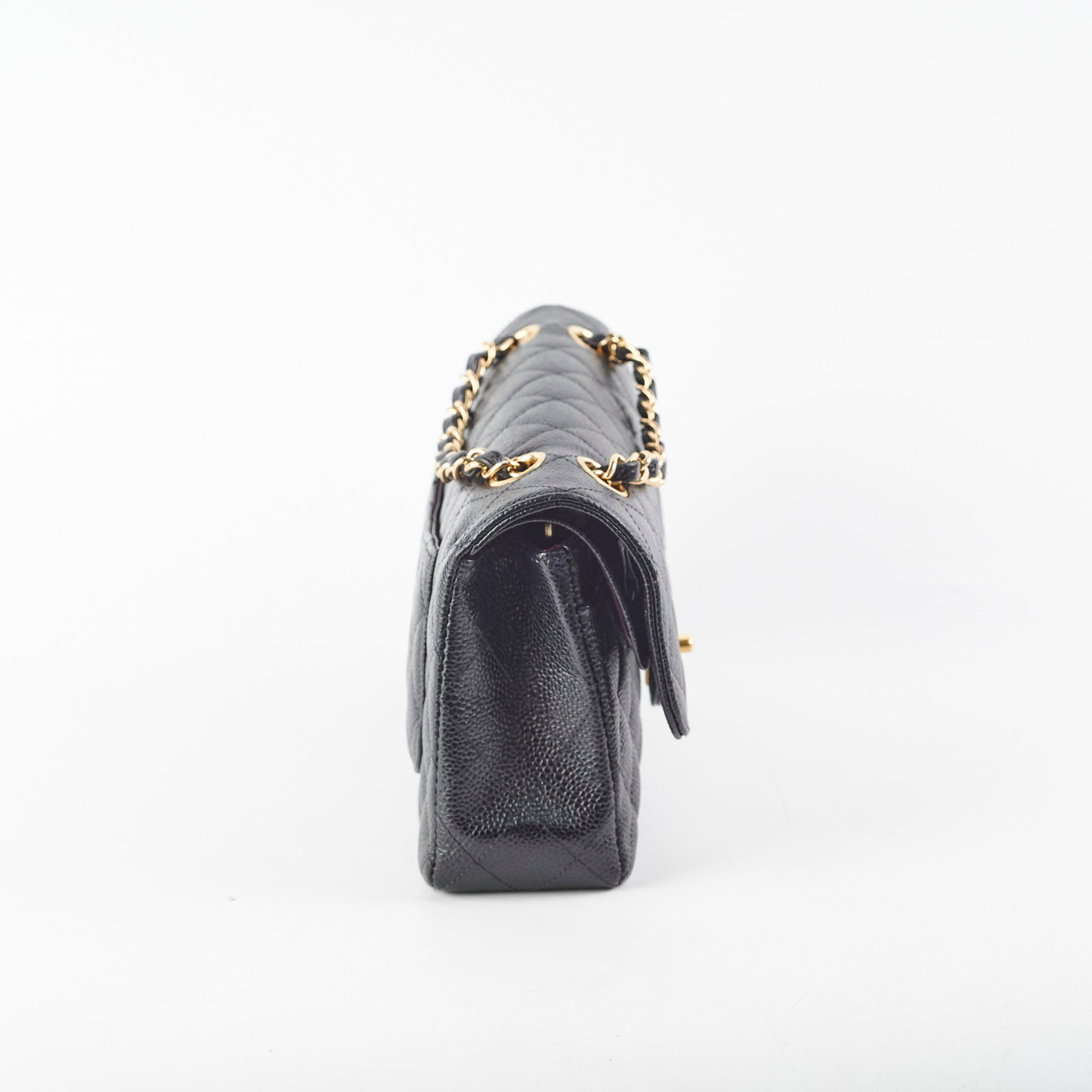 Chanel Small Classic Flap Caviar Black - Microchipped