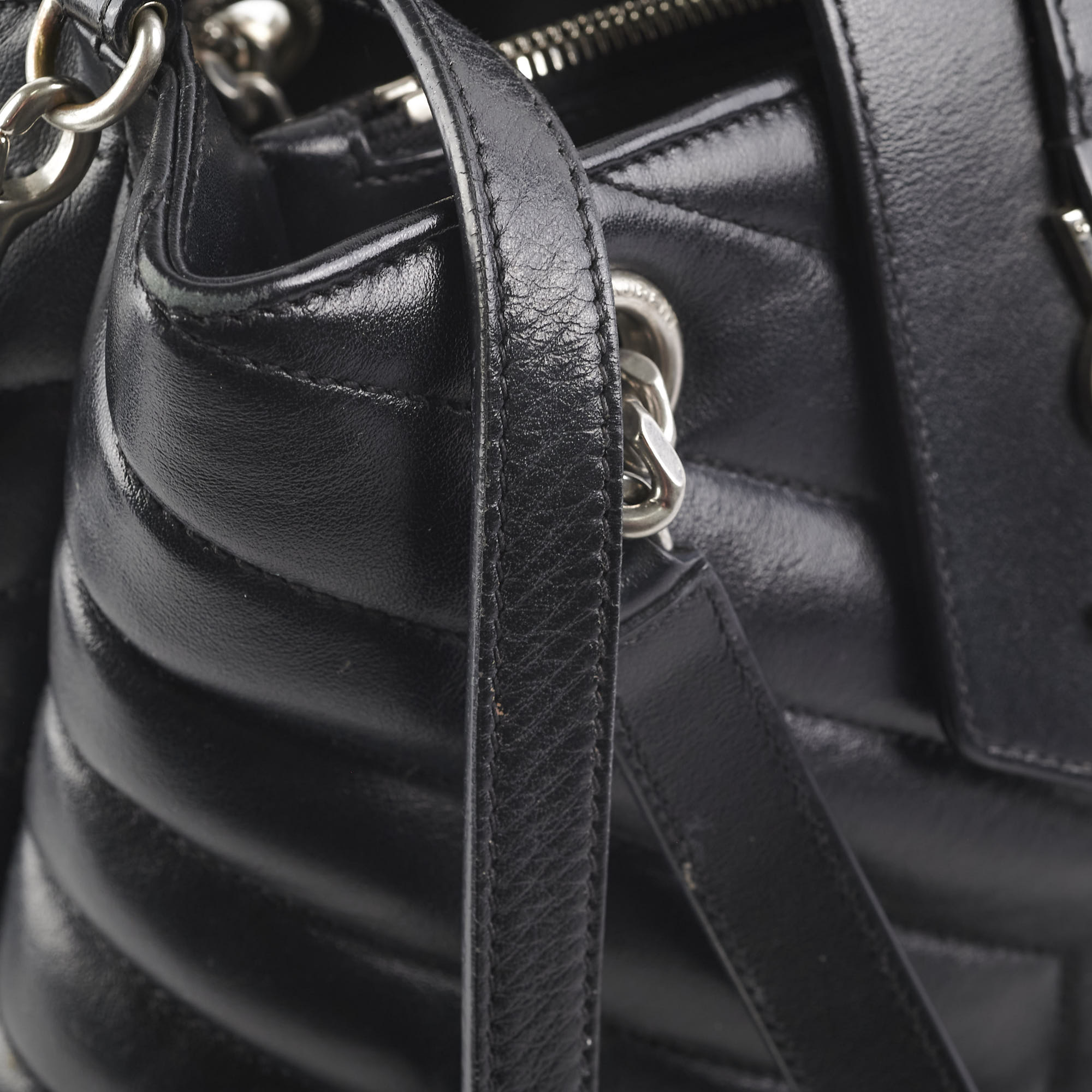 Saint Laurent Loulou Shopper Tote Black
