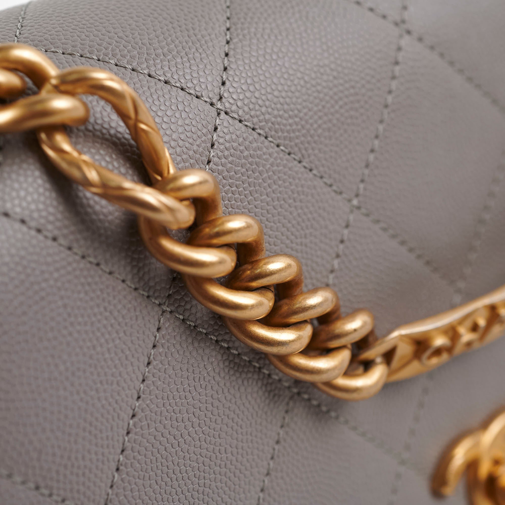 Chanel Grey Affinity Caviar Crossbody