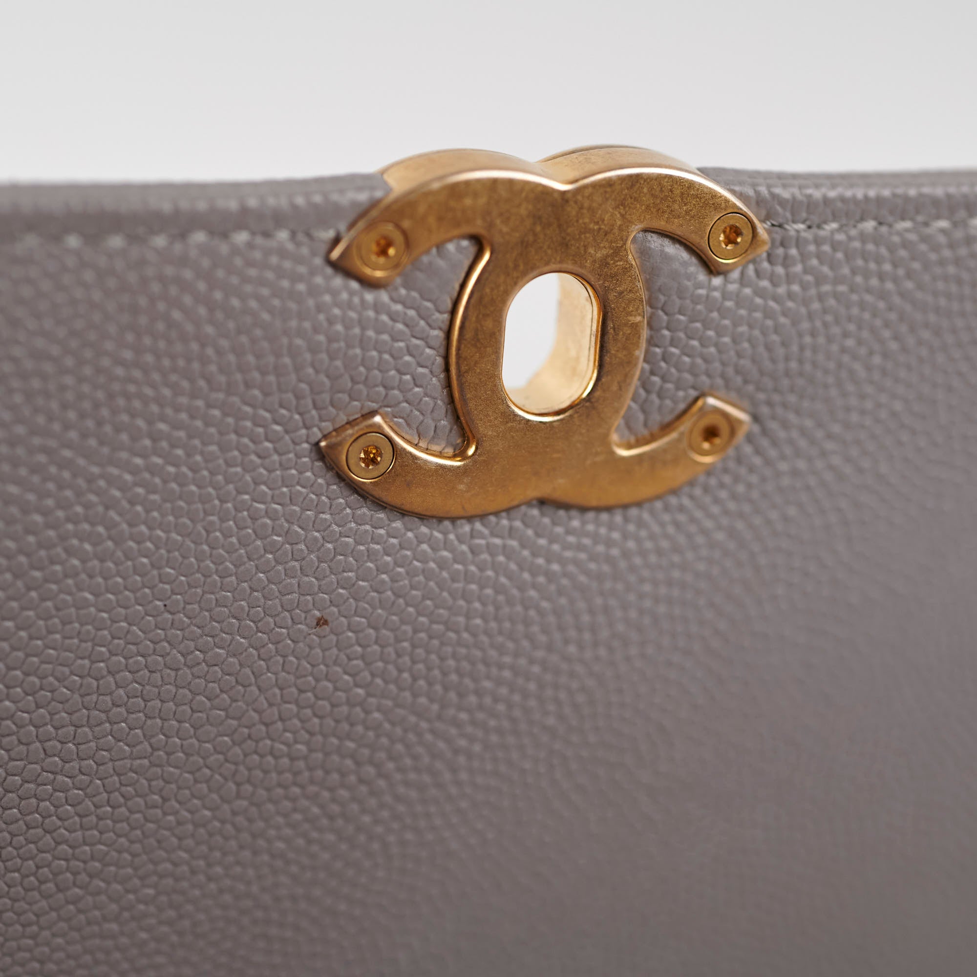 Chanel Grey Affinity Caviar Crossbody