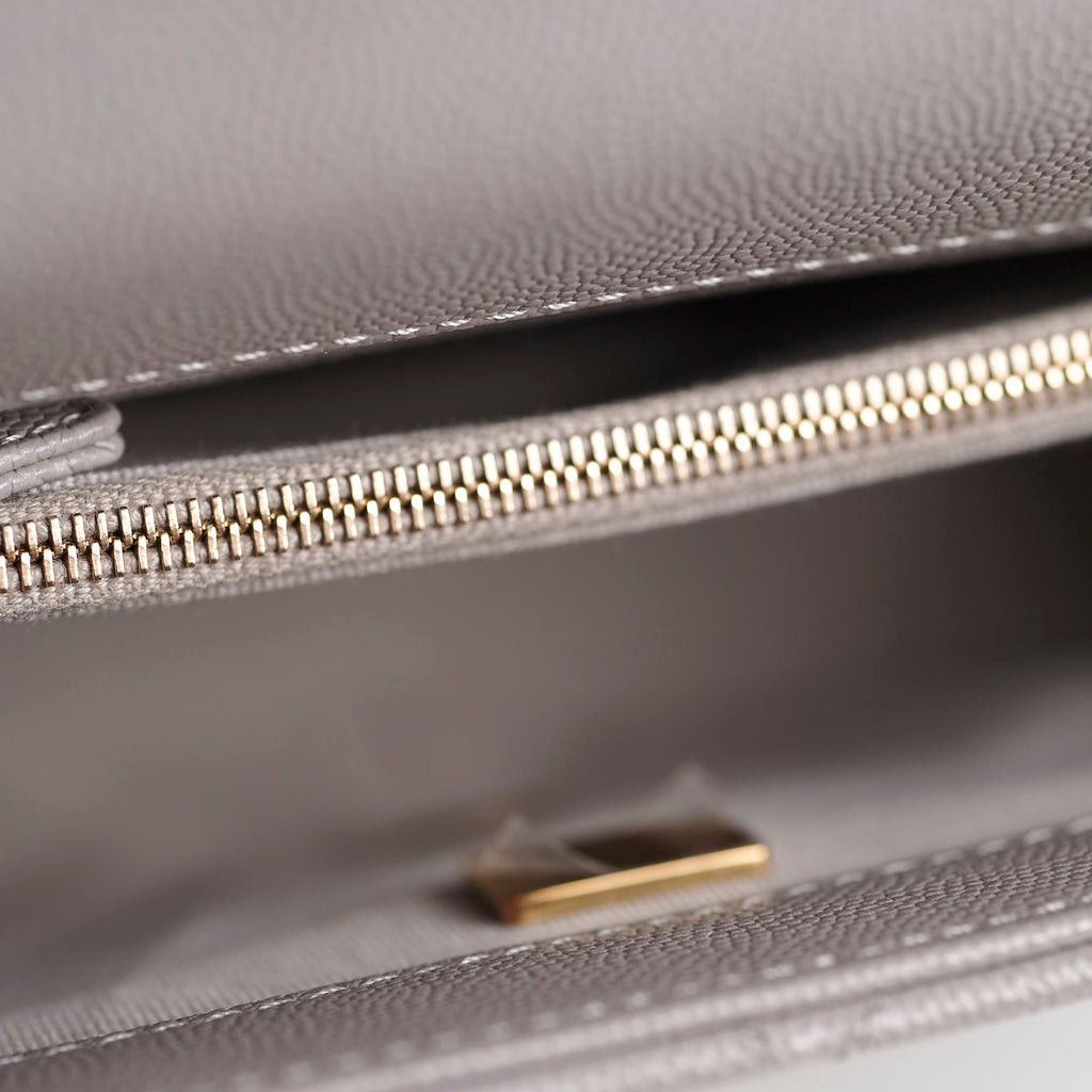 Chanel Grey Affinity Caviar Crossbody