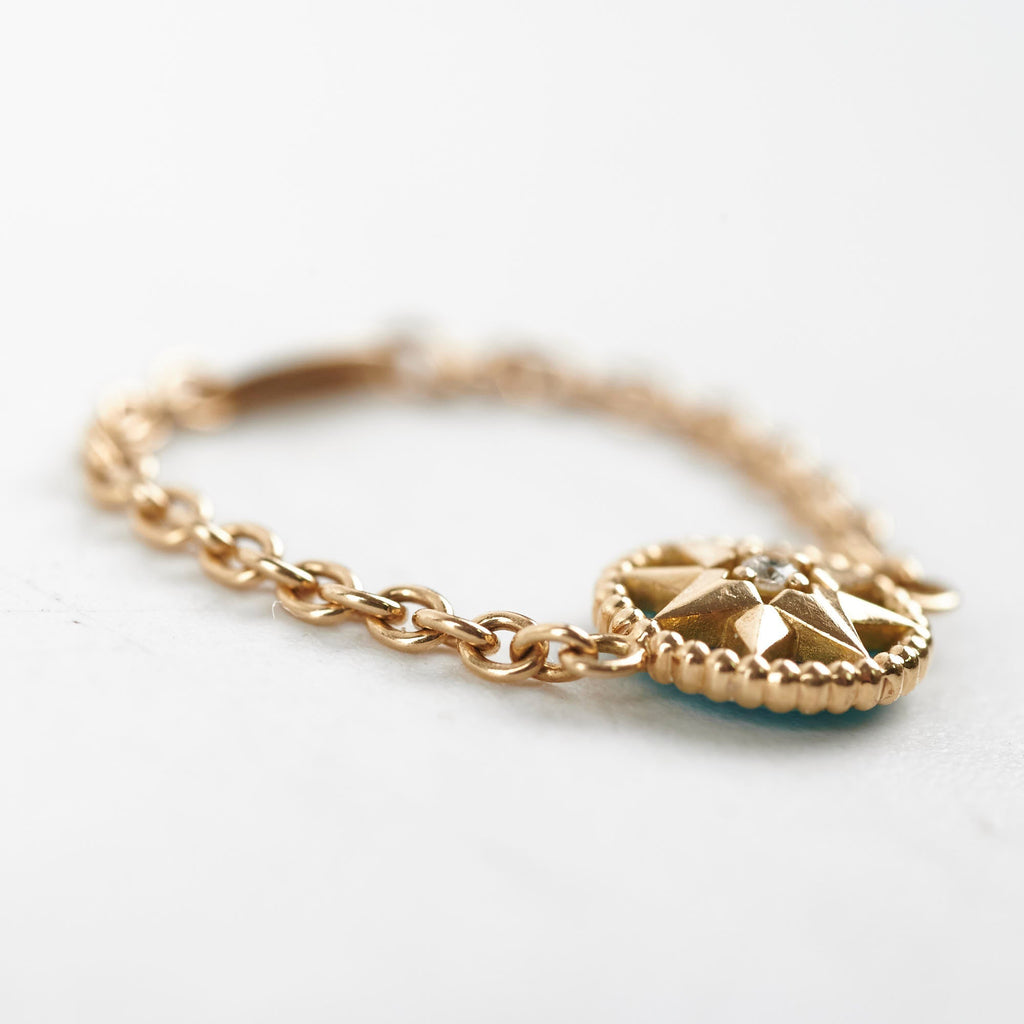 Christian Dior Rose Des Vents Ring Size 54