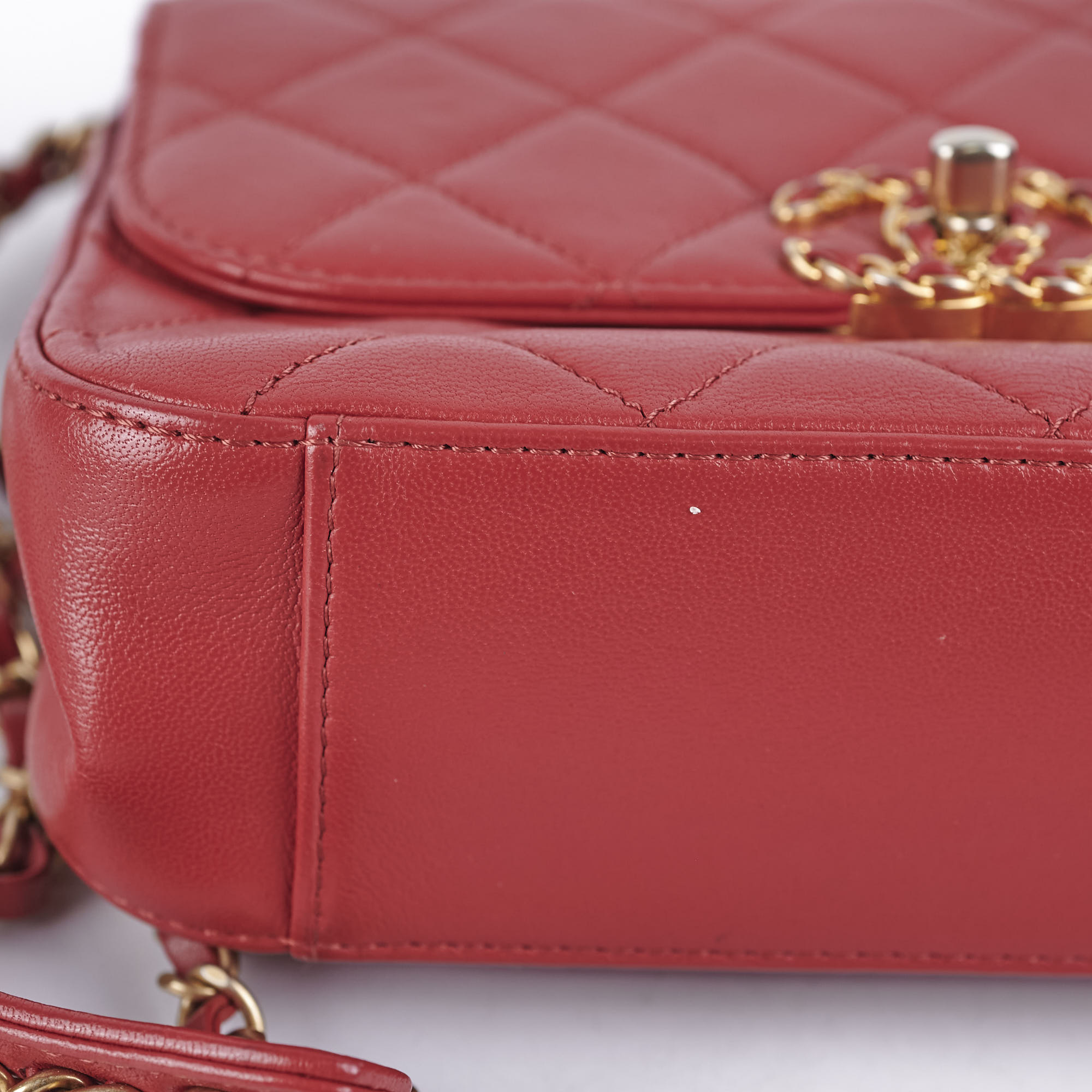 Chanel Seasonal Red Top Handle