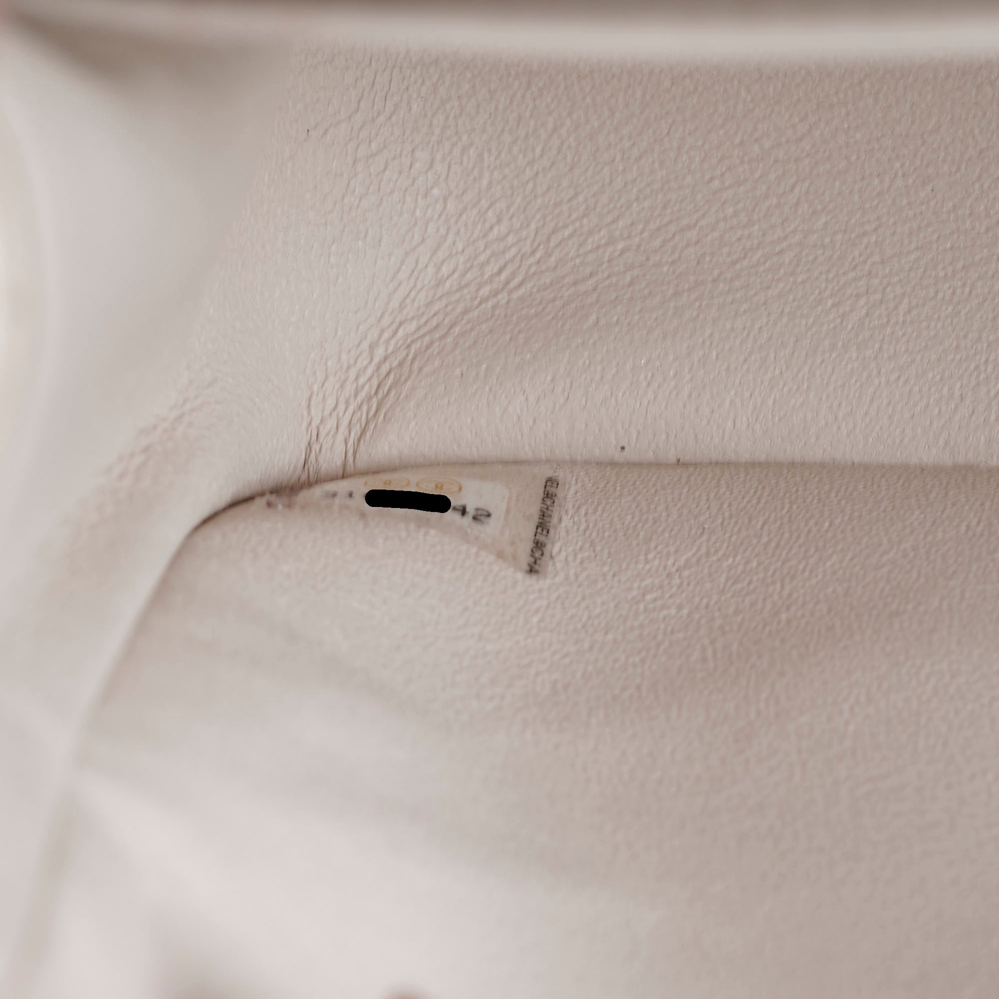 Chanel Classic Flap Small Lambskin Chevron Cream - Series 31