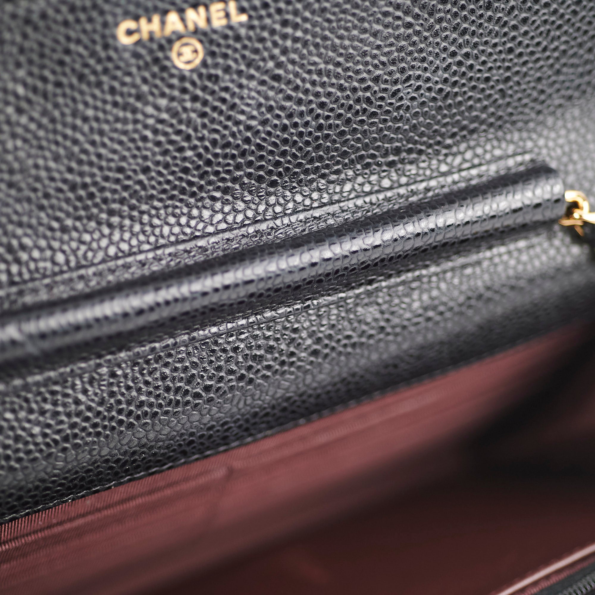 Chanel Wallet On Chain WOC Black Caviar GHW - Series 28