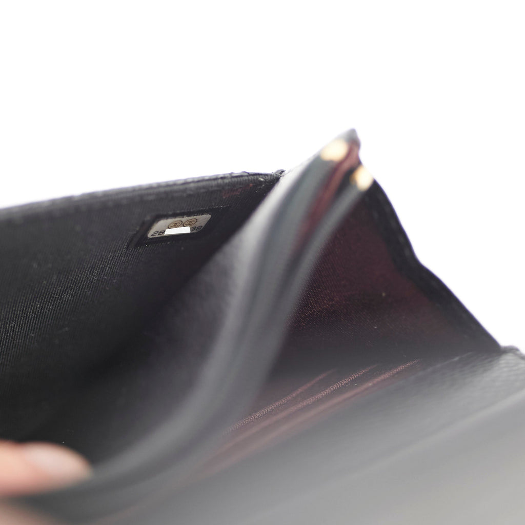 Chanel Wallet On Chain WOC Black Caviar GHW - Series 28
