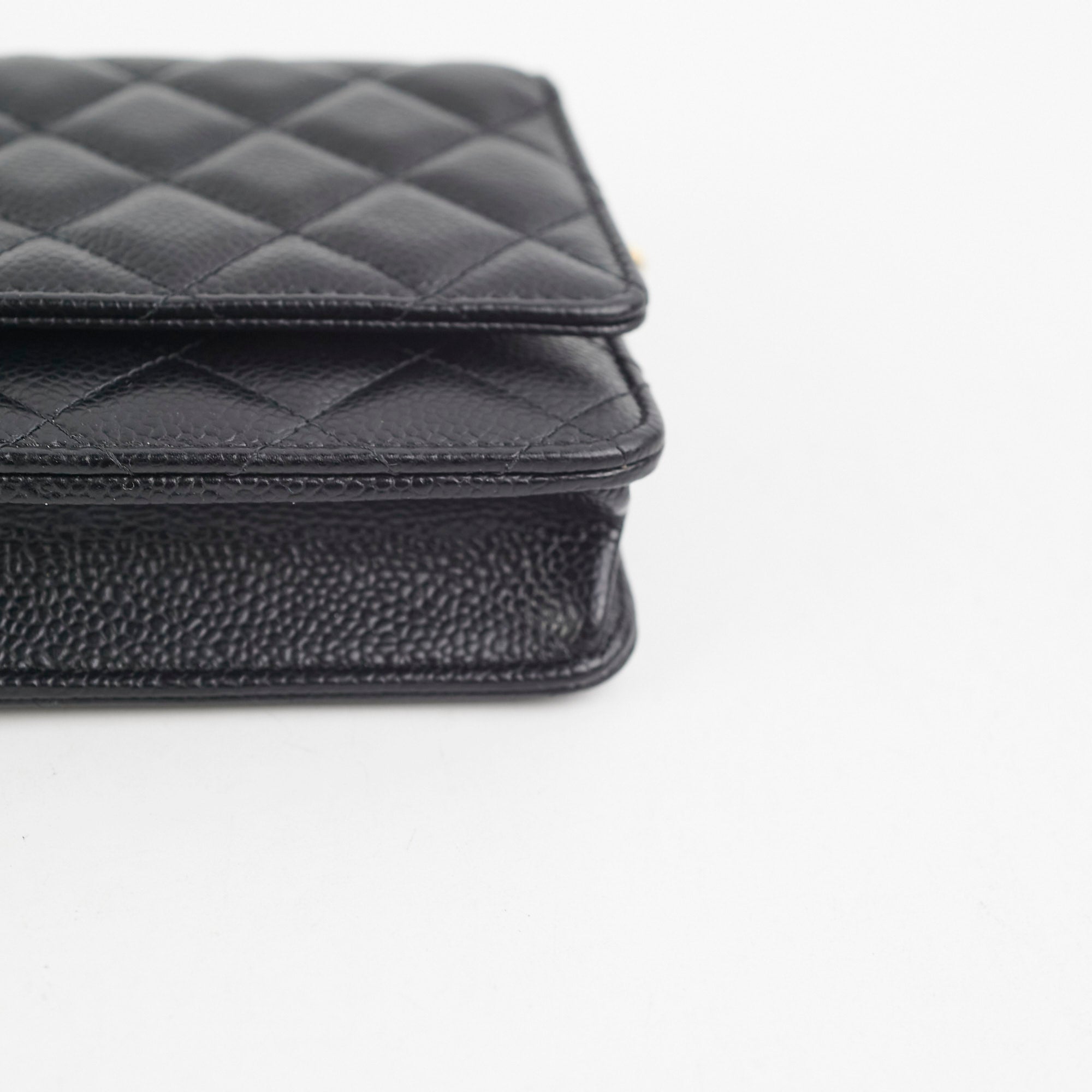 Chanel Wallet On Chain WOC Caviar Black GHW - Microchipped