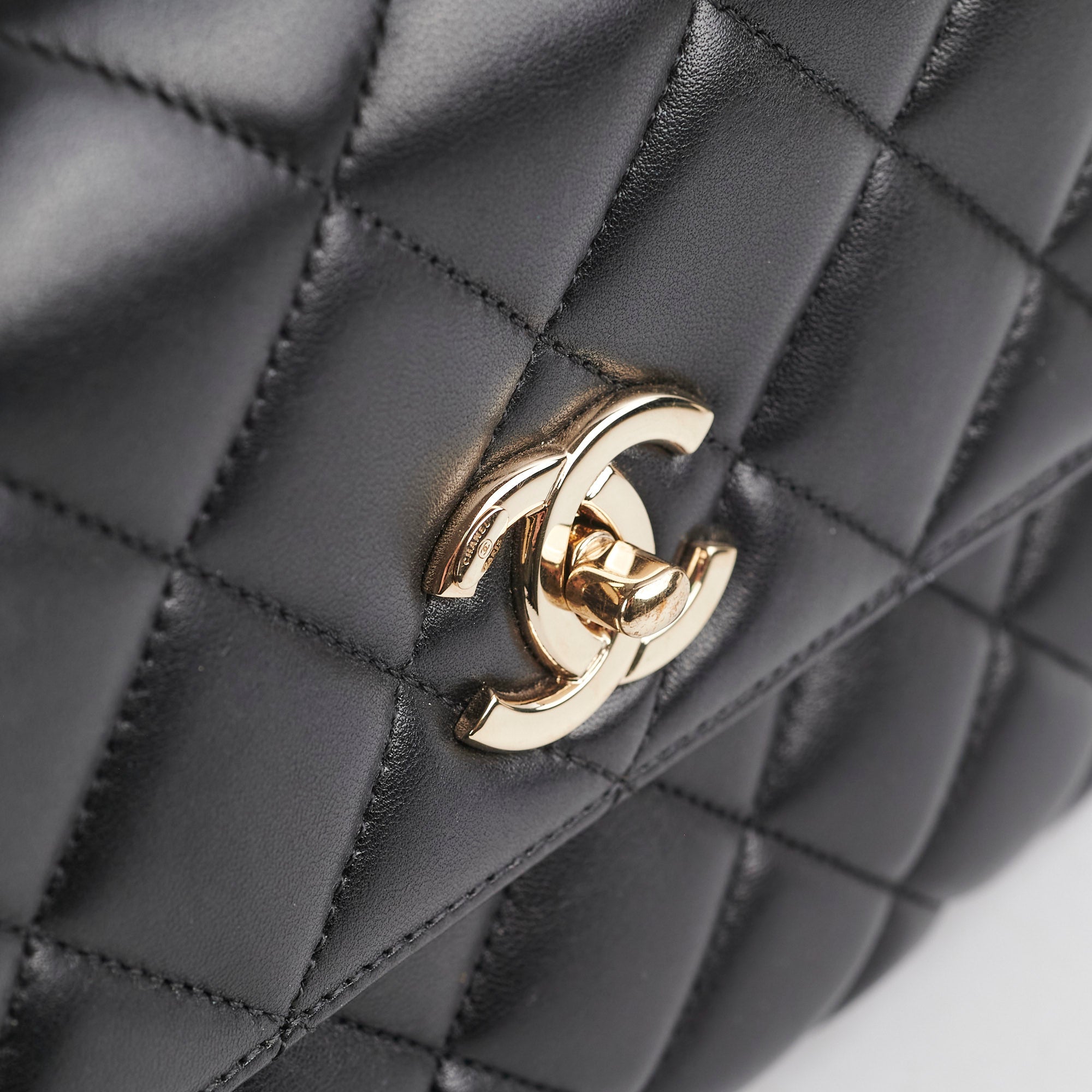 Chanel CC Trendy Medium Black Lambskin