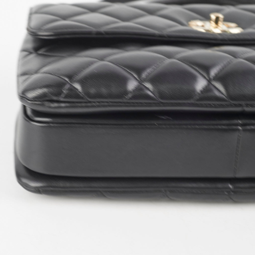 Chanel CC Trendy Medium Black Lambskin