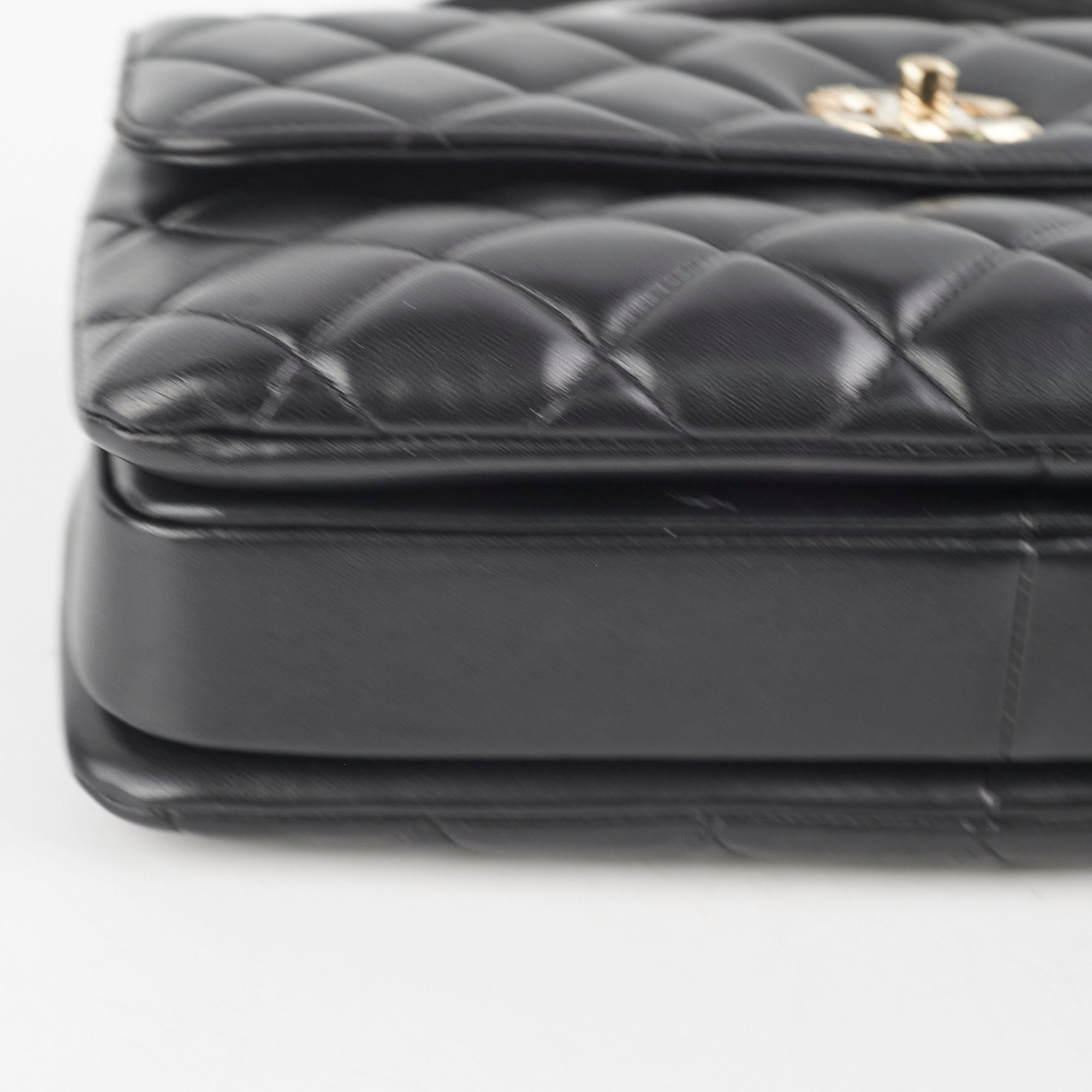 Chanel CC Trendy Medium Black Lambskin