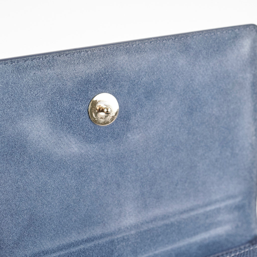 Christian Dior 2 in 1 Pouch Montaigne Pouch Blue