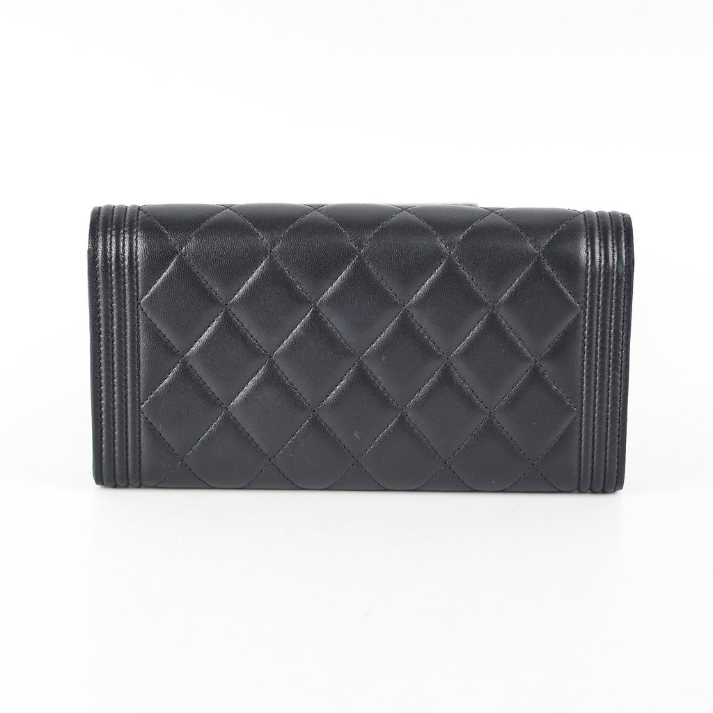 Chanel Boy Long Lambskin Wallet