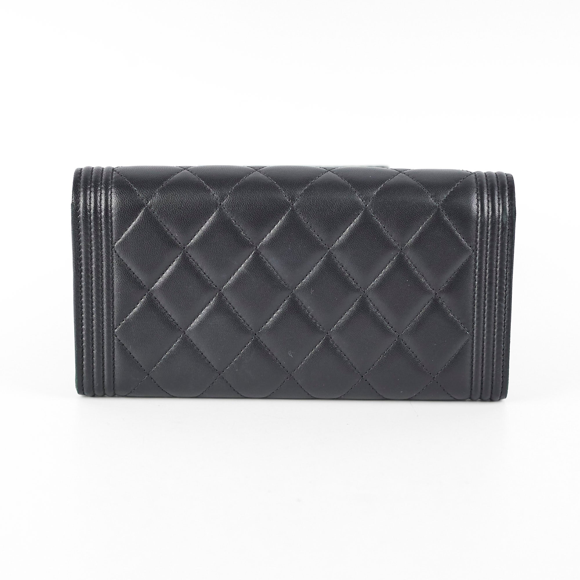 Chanel Boy Long Lambskin Wallet