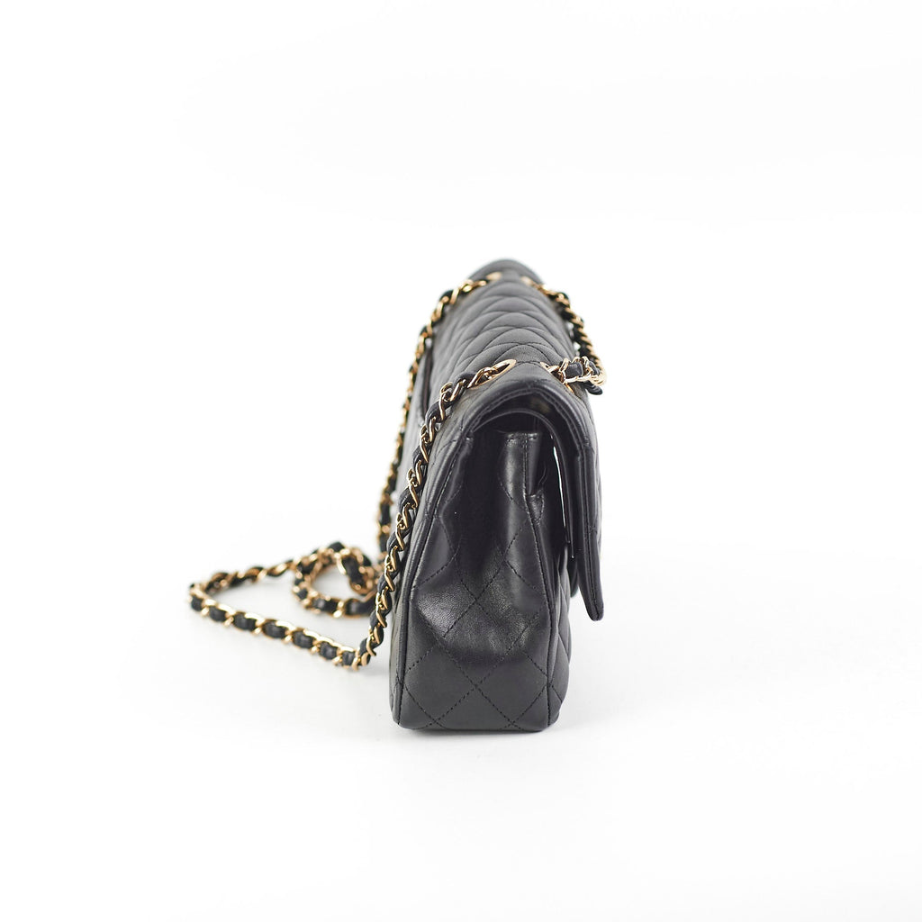 Chanel Classic Flap Medium Large Black Lambskin