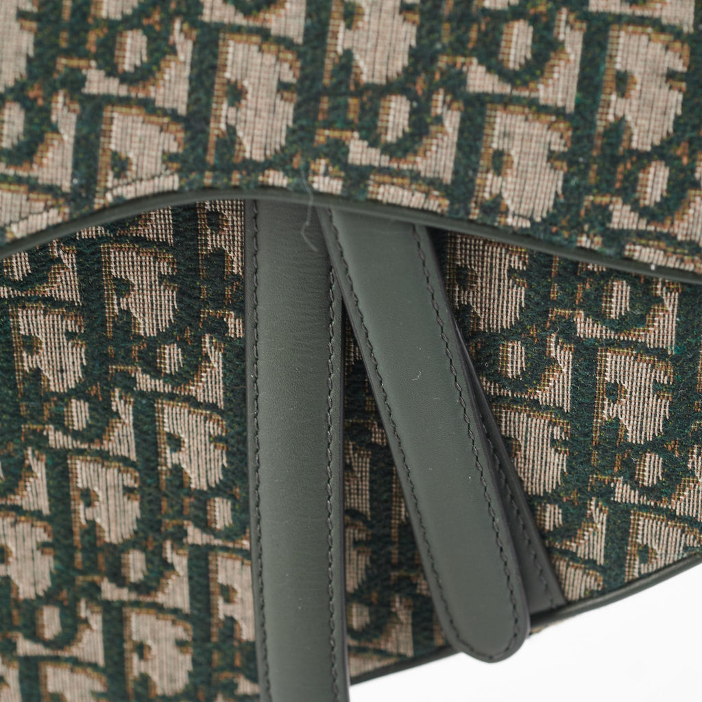 Dior Saddle Bag Oblique Green