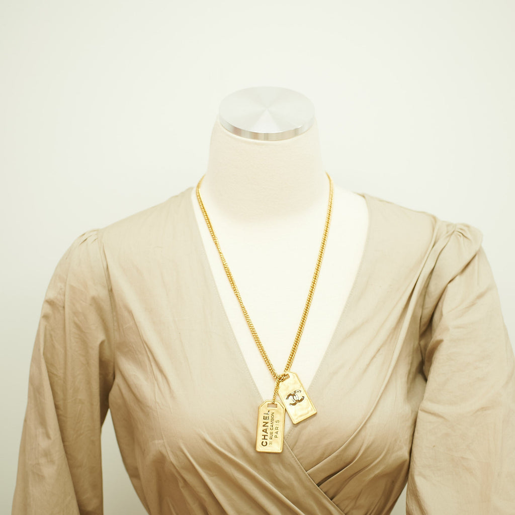Chanel Name Tag Necklace (Costume Jewellery)