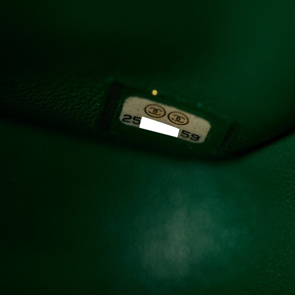 Chanel Quilted Caviar Mini Square 18S Emerald Green
