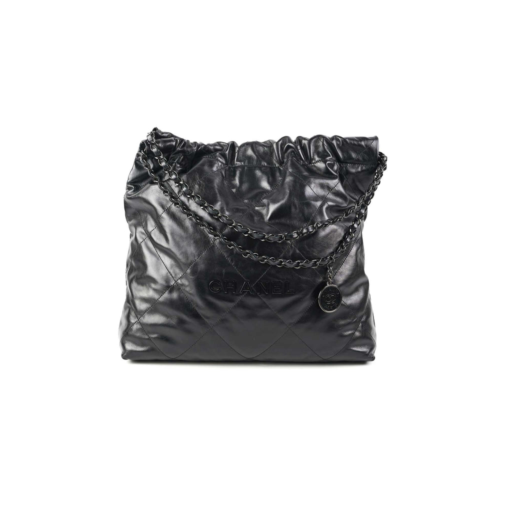 Chanel 22 Handbag Medium So Black (Microshipped)