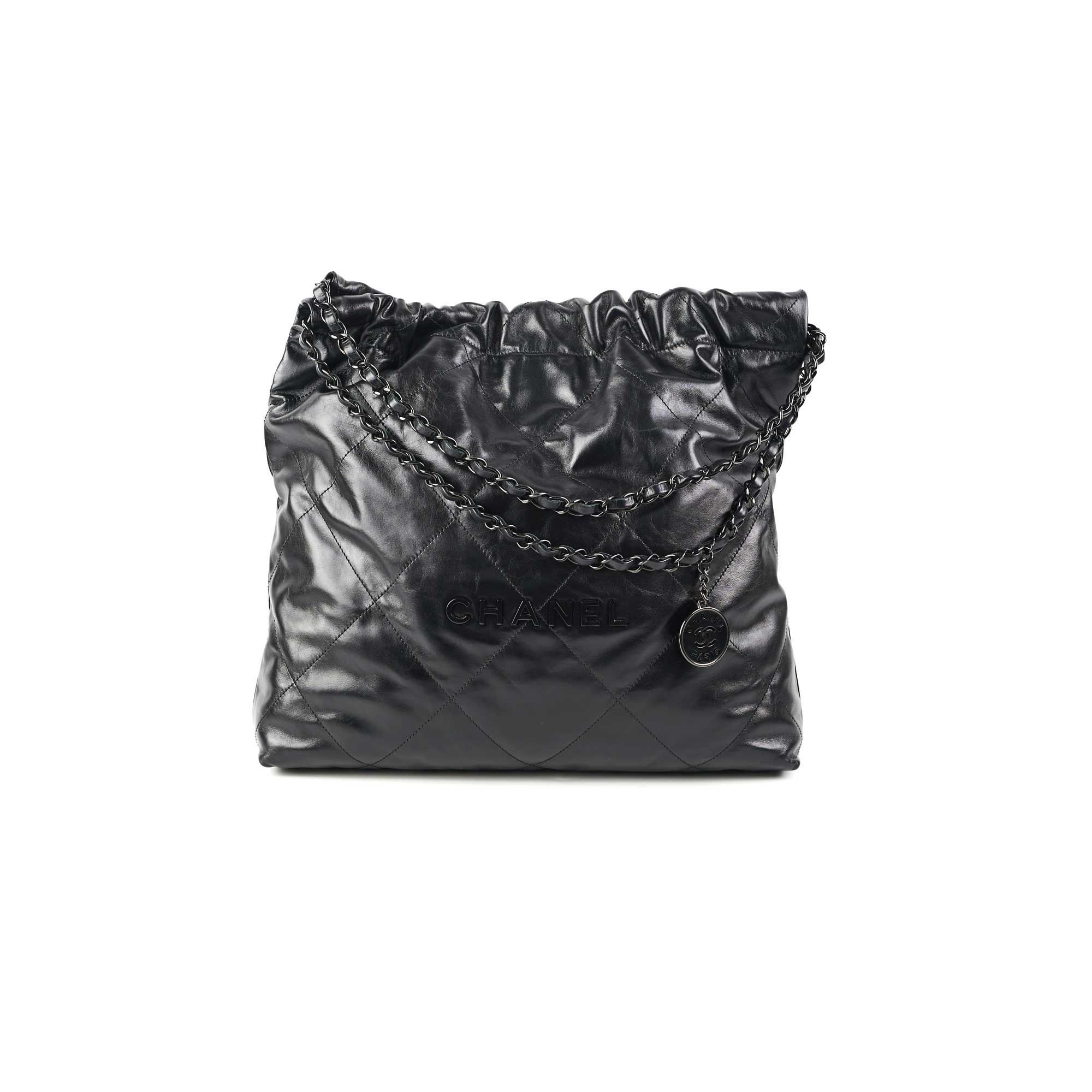 Chanel 22 Handbag Medium So Black (Microshipped)