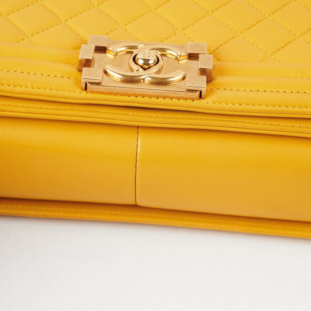 ITEM 24 - Chanel Boy Old Medium Mustard