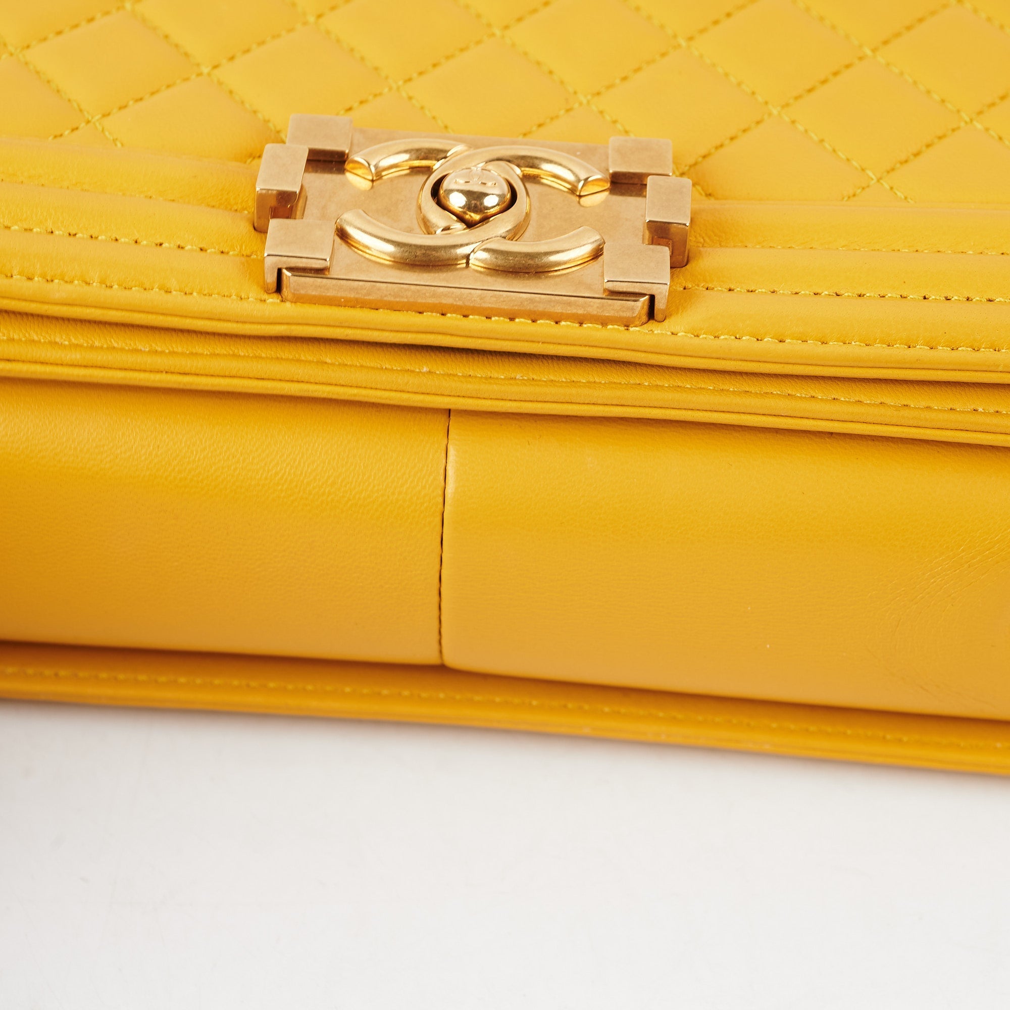 ITEM 24 - Chanel Boy Old Medium Mustard