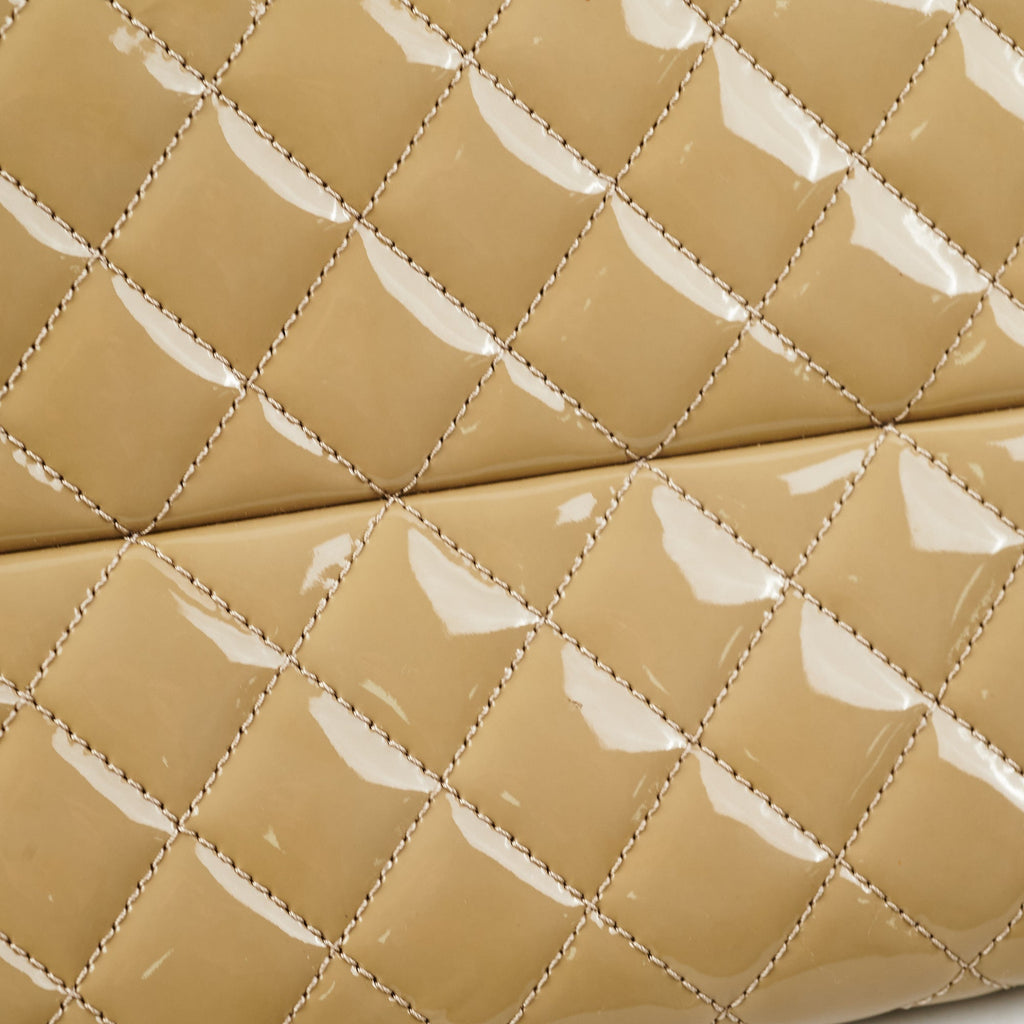 Chanel Mademoiselle Sage Patent Bowler Bag