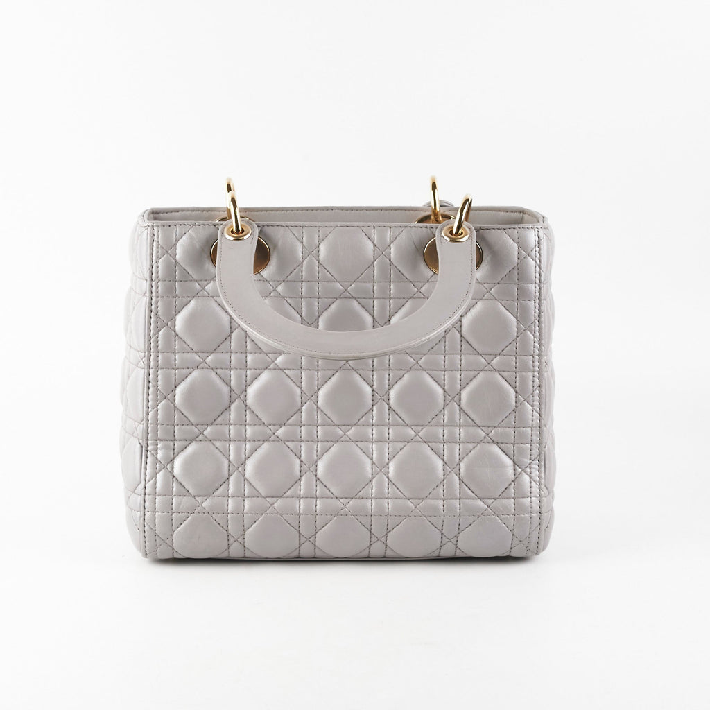 Christian Dior Medium Lady Dior Grey