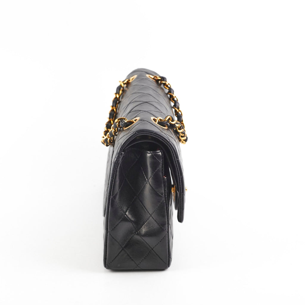 Chanel Vintage Medium/Large Double Classic Flap Black