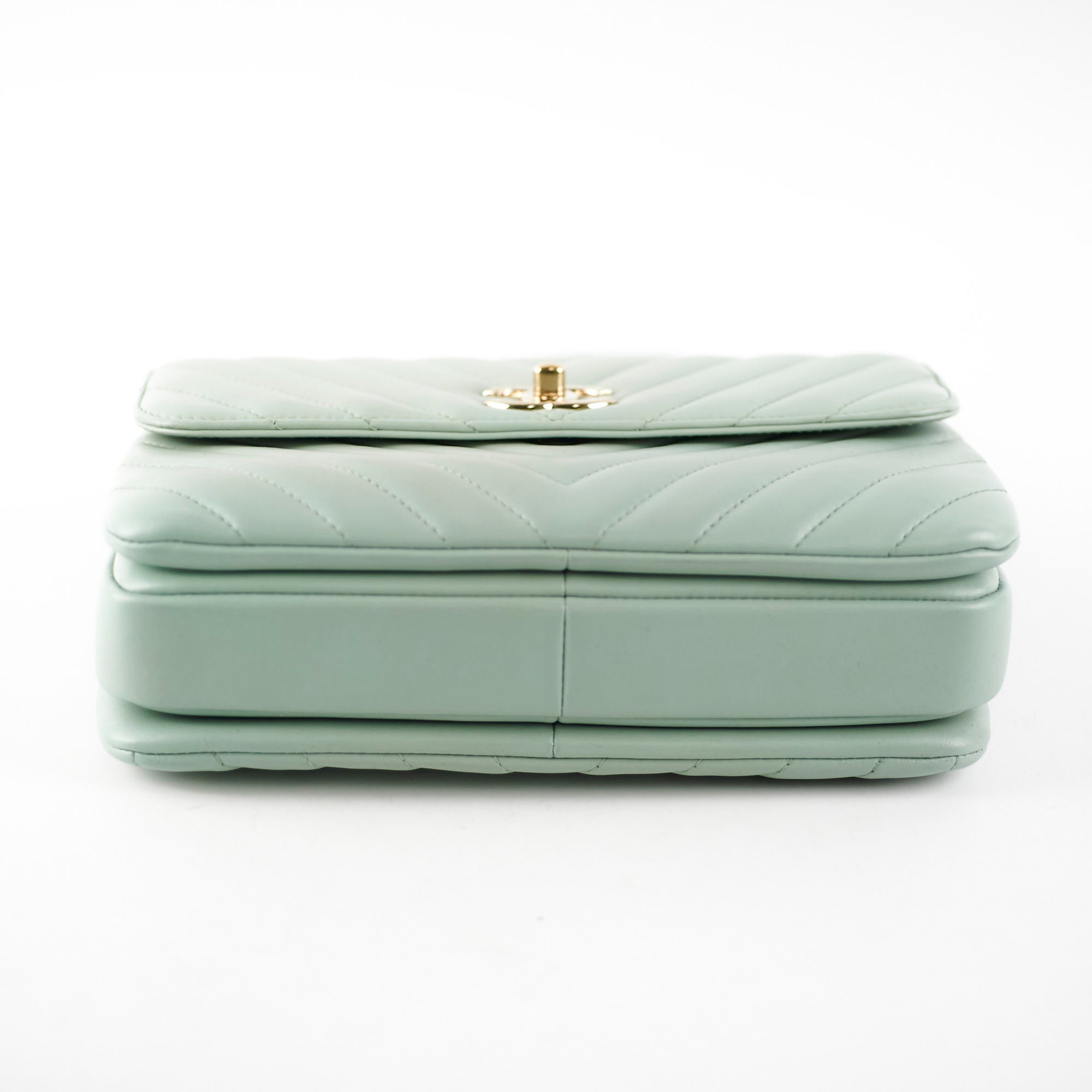 Chanel Trendy CC Chevron Light Green Aqua 25 series