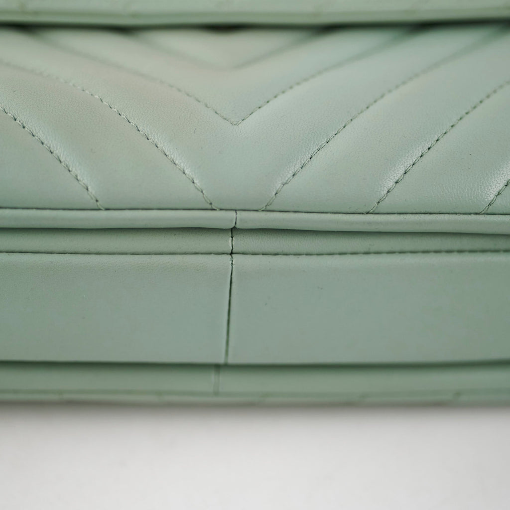 Chanel Trendy CC Chevron Light Green Aqua 25 series