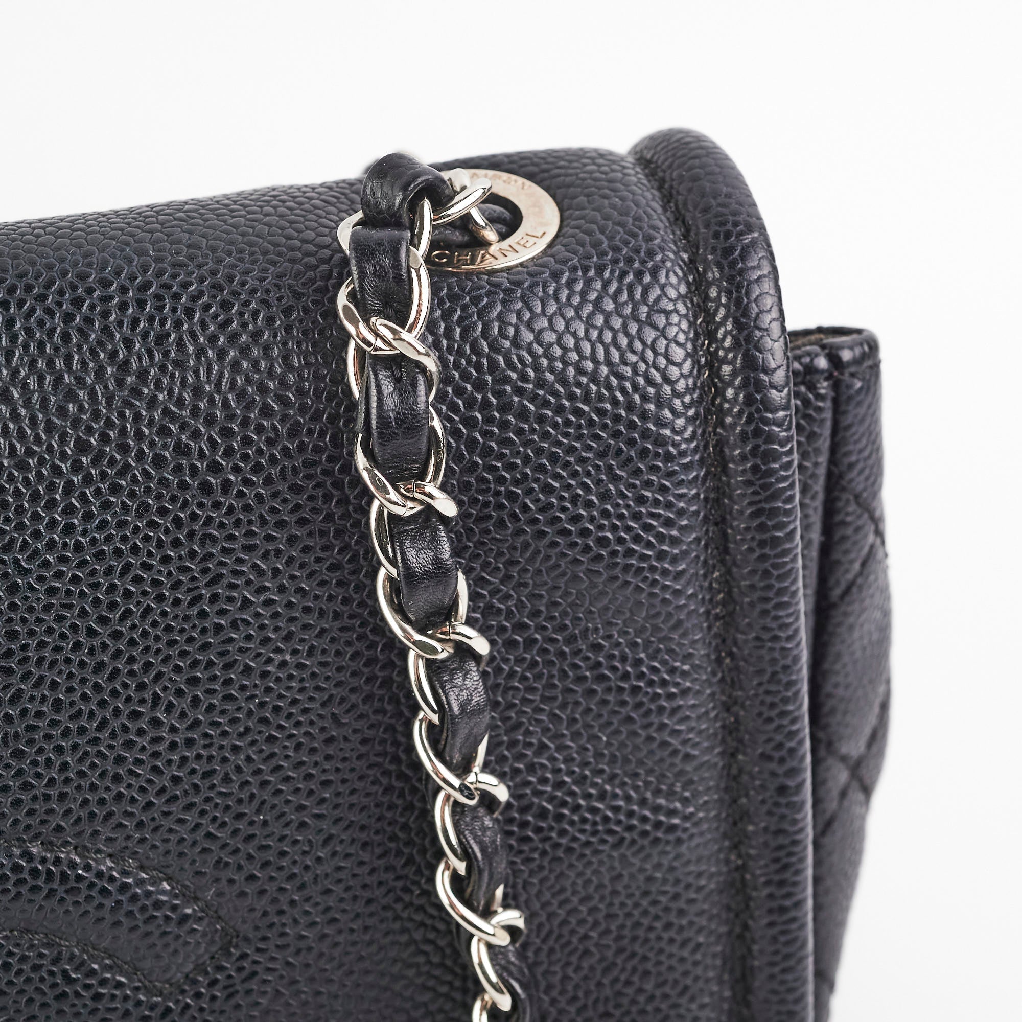 Chanel CC Timeless Caviar Black Bag
