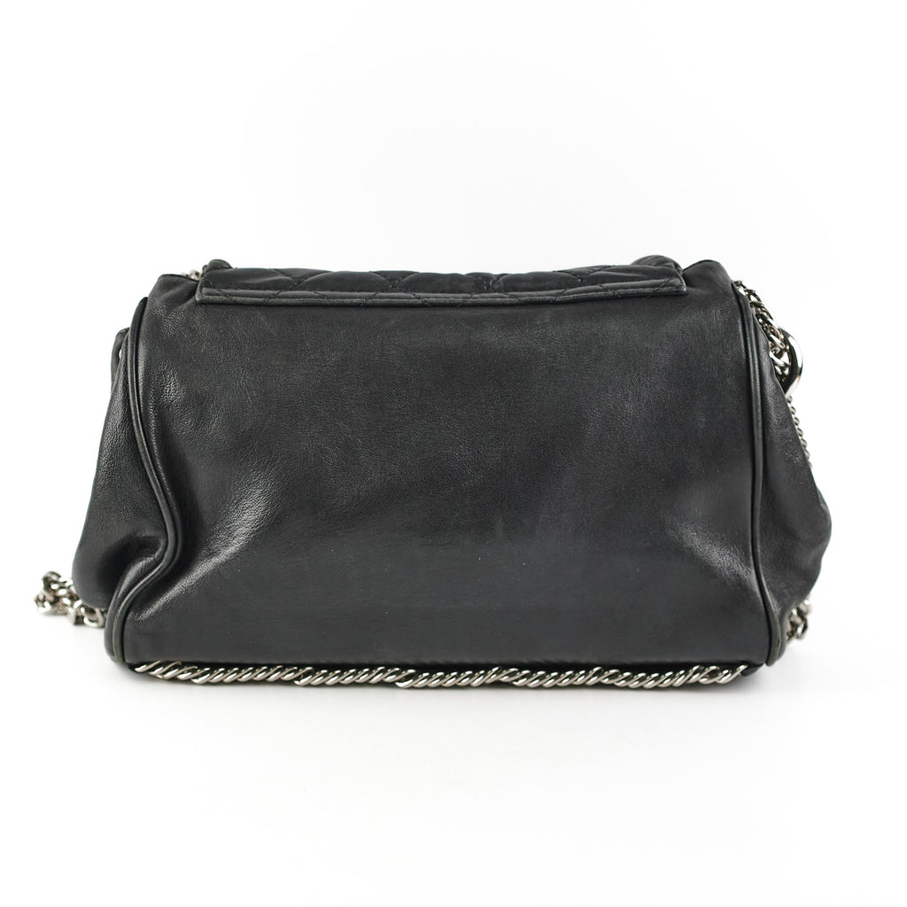 Chanel CC Lambskin Accordion Flap Black