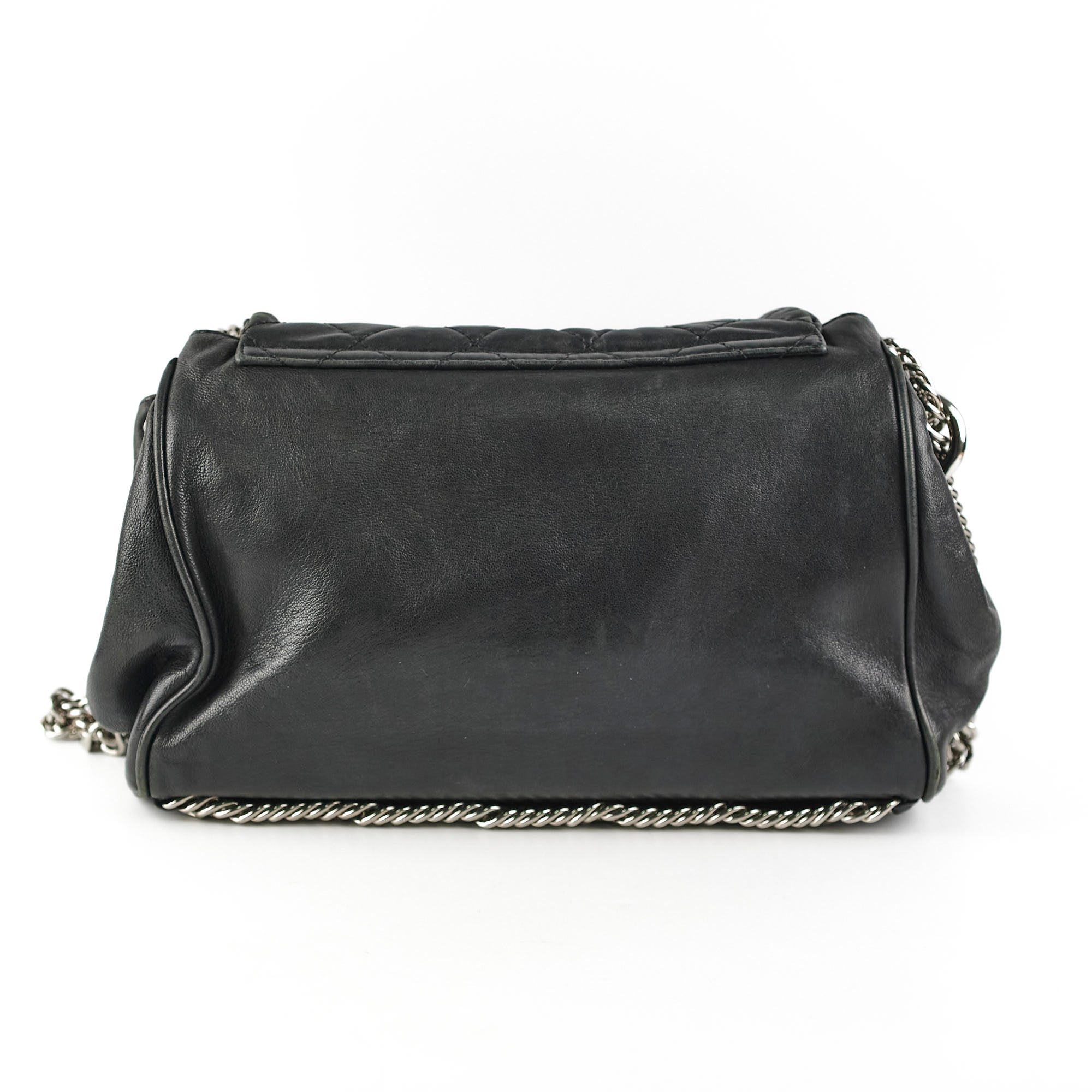 Chanel CC Lambskin Accordion Flap Black