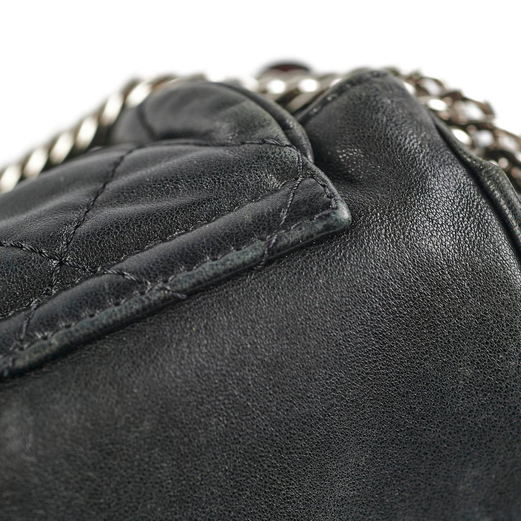 Chanel CC Lambskin Accordion Flap Black