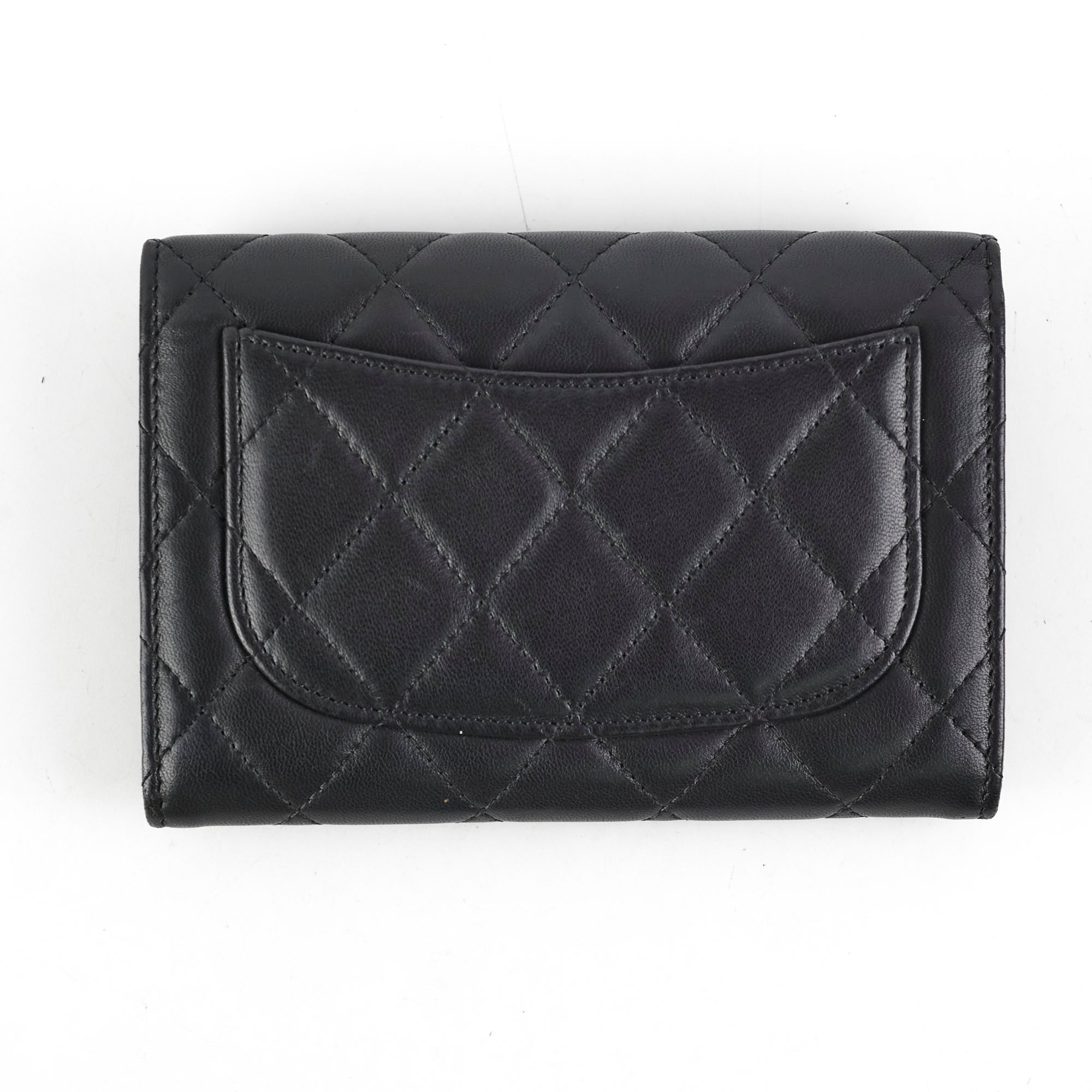 Chanel Lambskin Black Wallet - Series 19