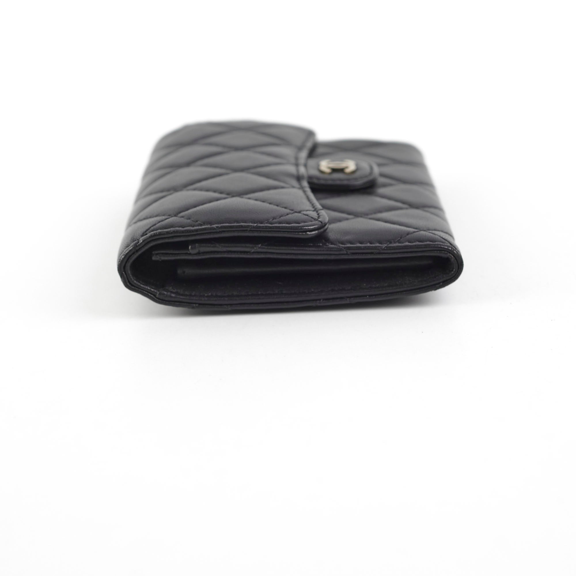 Chanel Lambskin Black Wallet - Series 19