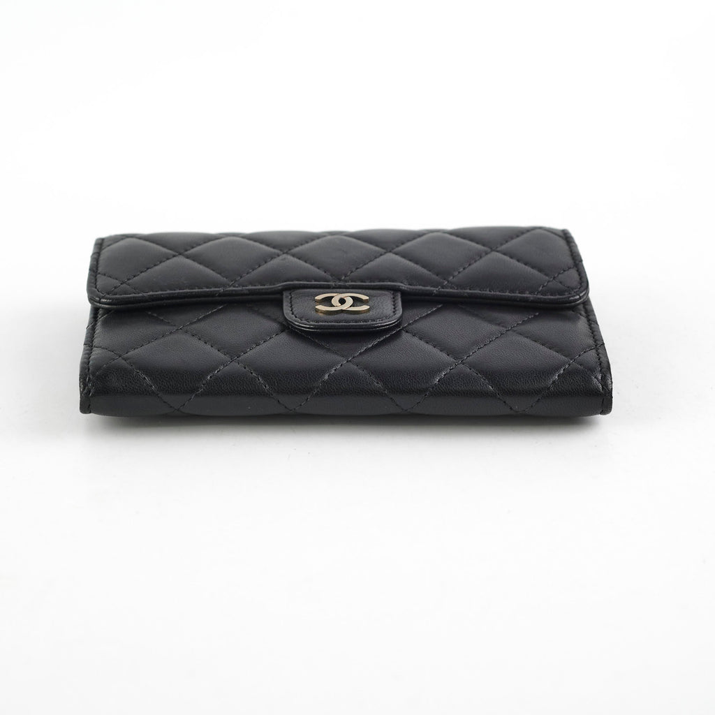 Chanel Lambskin Black Wallet - Series 19