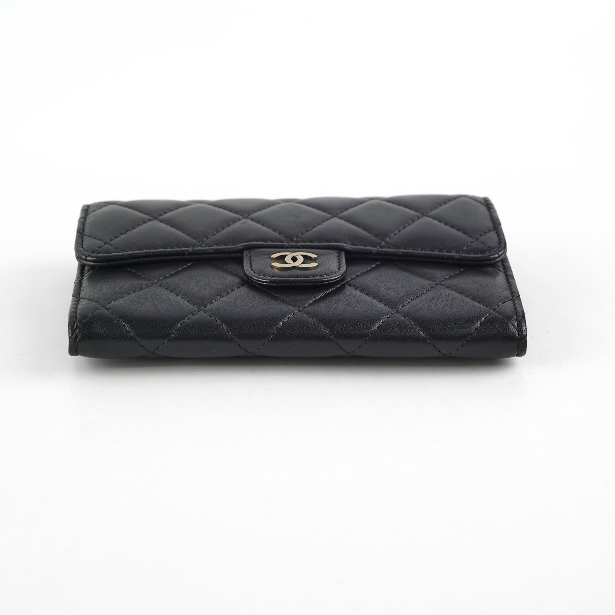 Chanel Lambskin Black Wallet - Series 19