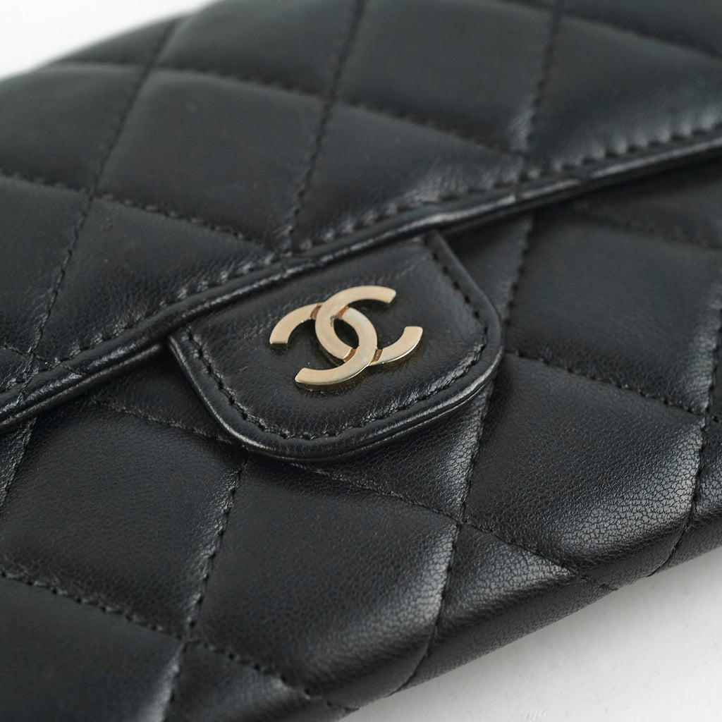 Chanel Lambskin Black Wallet - Series 19