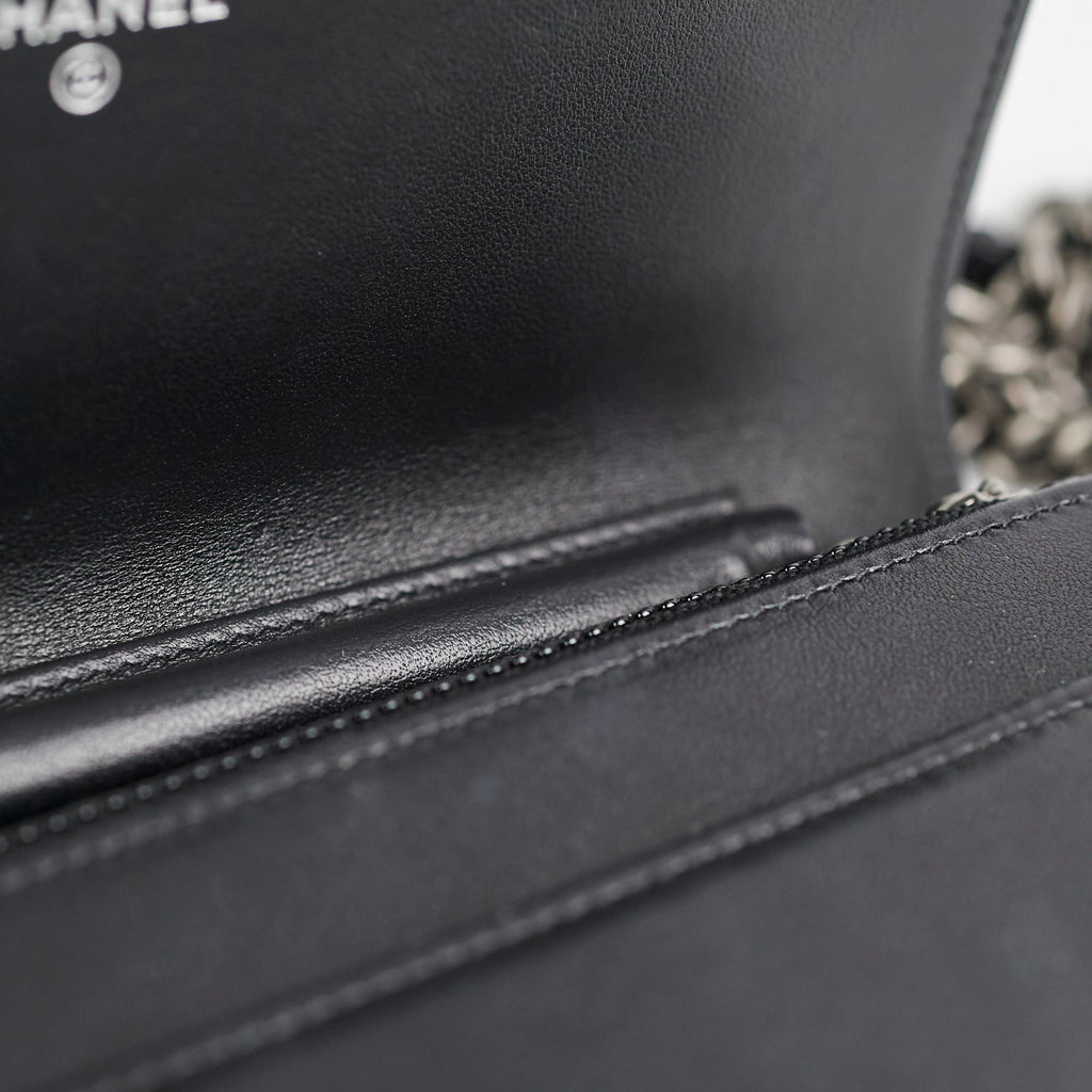 Chanel Caviar Boy Wallet on Chain WOC Black 30Series