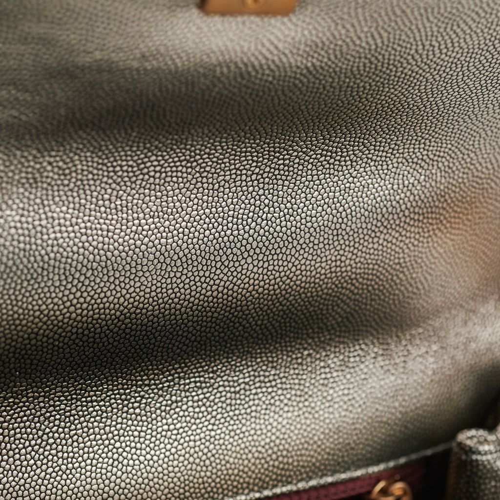 Chanel Small Coco Handle Metallic Silver