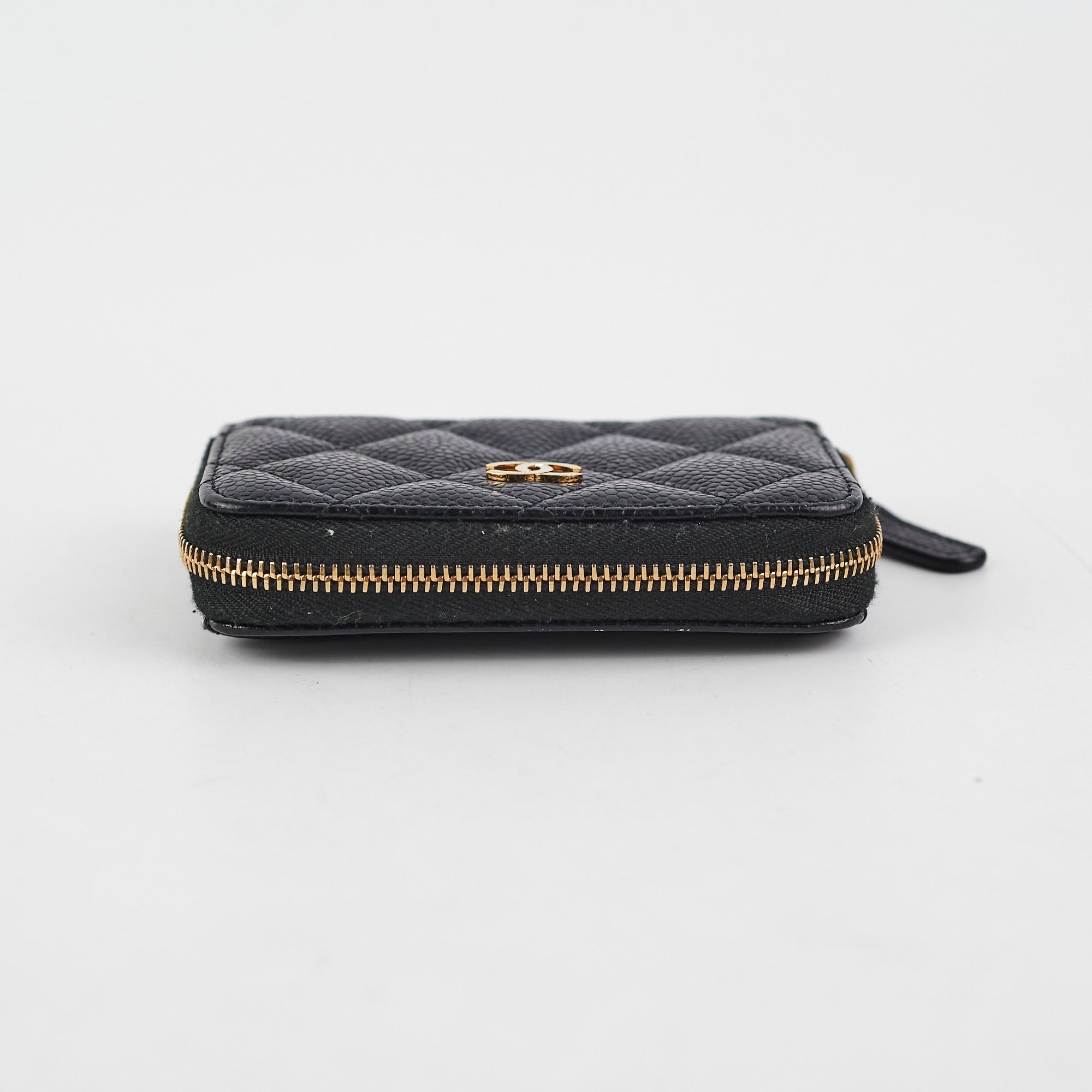 Chanel Caviar Zippy CardHolder Black 31Series
